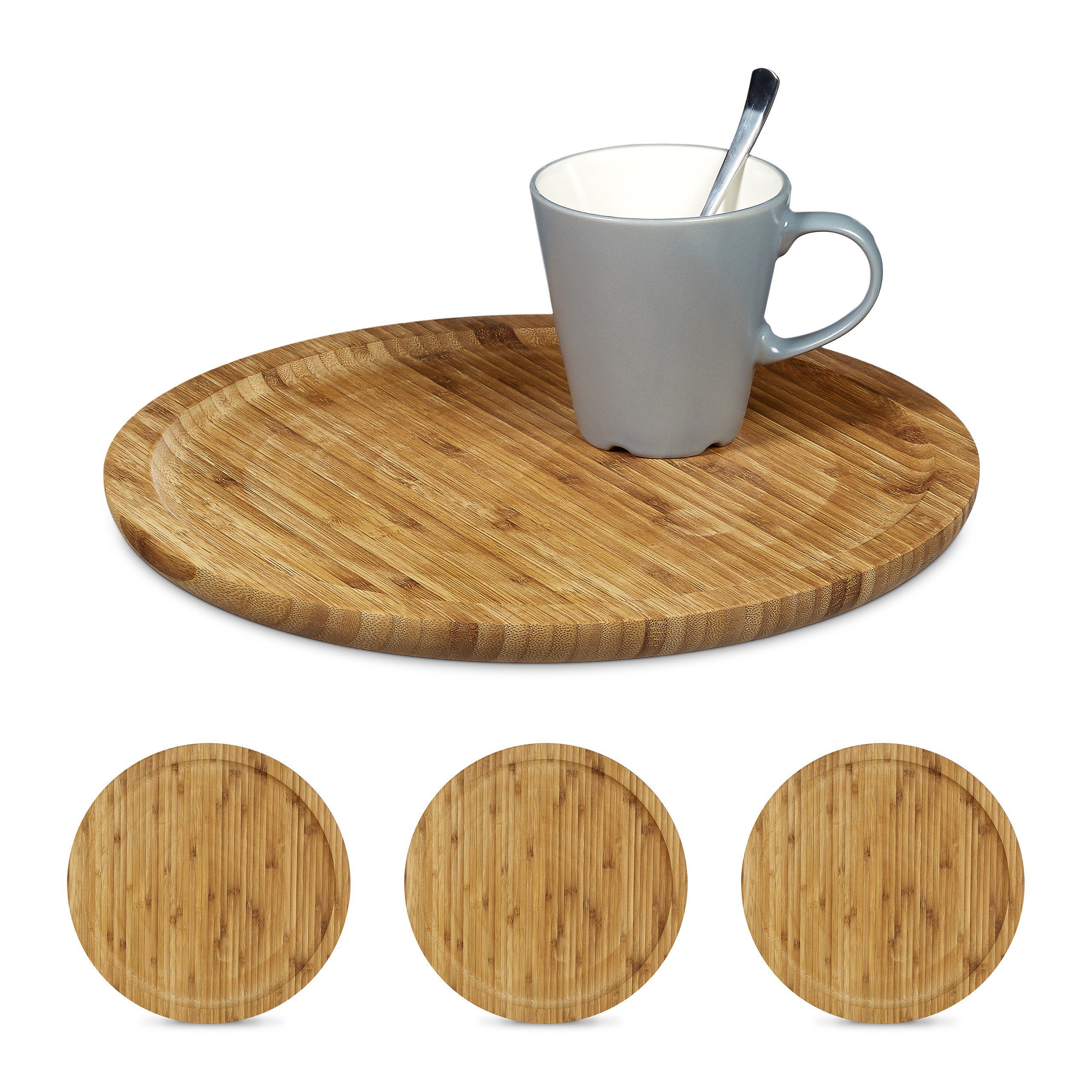 Relaxdays Servierplatten Alu 40er Set – Oval, 35x24 Cm, Für Buffet & Grillen, Hitzebeständig Bis 260°C