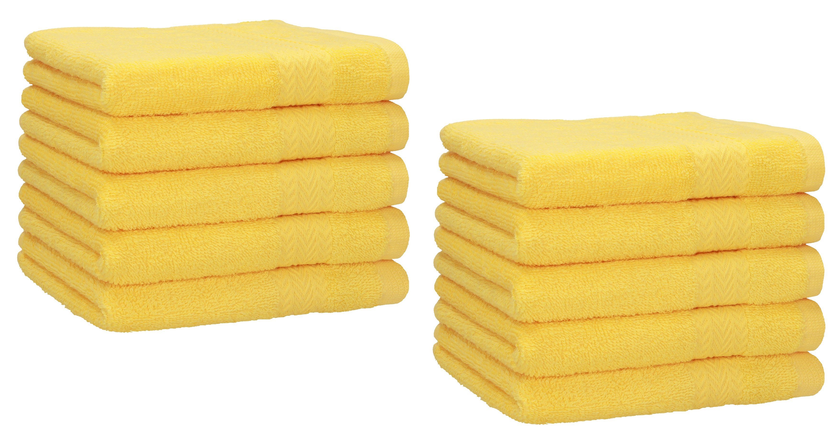 Betz Gästehandtücher 10 tlg. Gästehandtücher-Set PREMIUM 100 % Baumwolle 30x50cm, 100% Baumwolle (10-St)