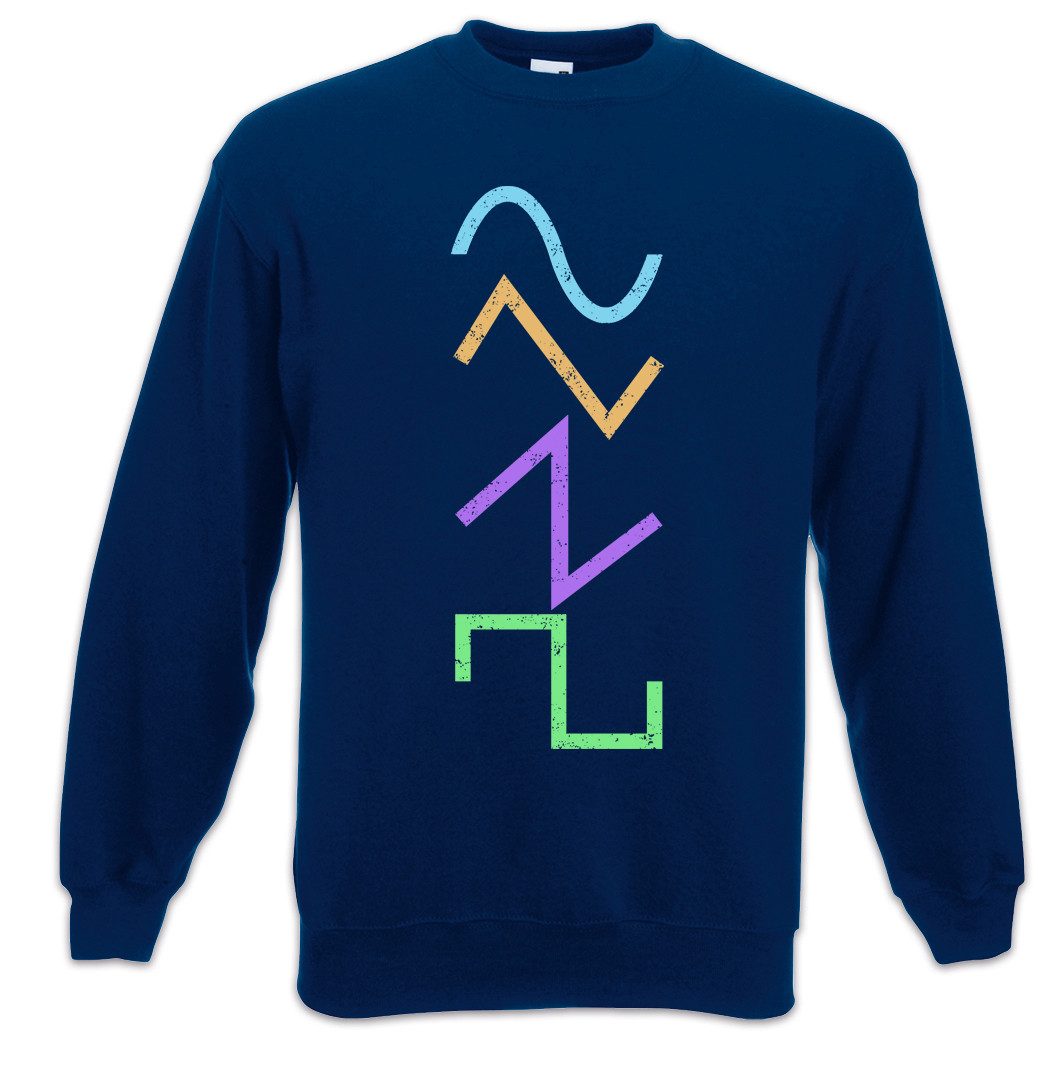Sweatshirt Waves Sweatshirt Synthesizer Electro Techno LFO Musik Music DJ MC