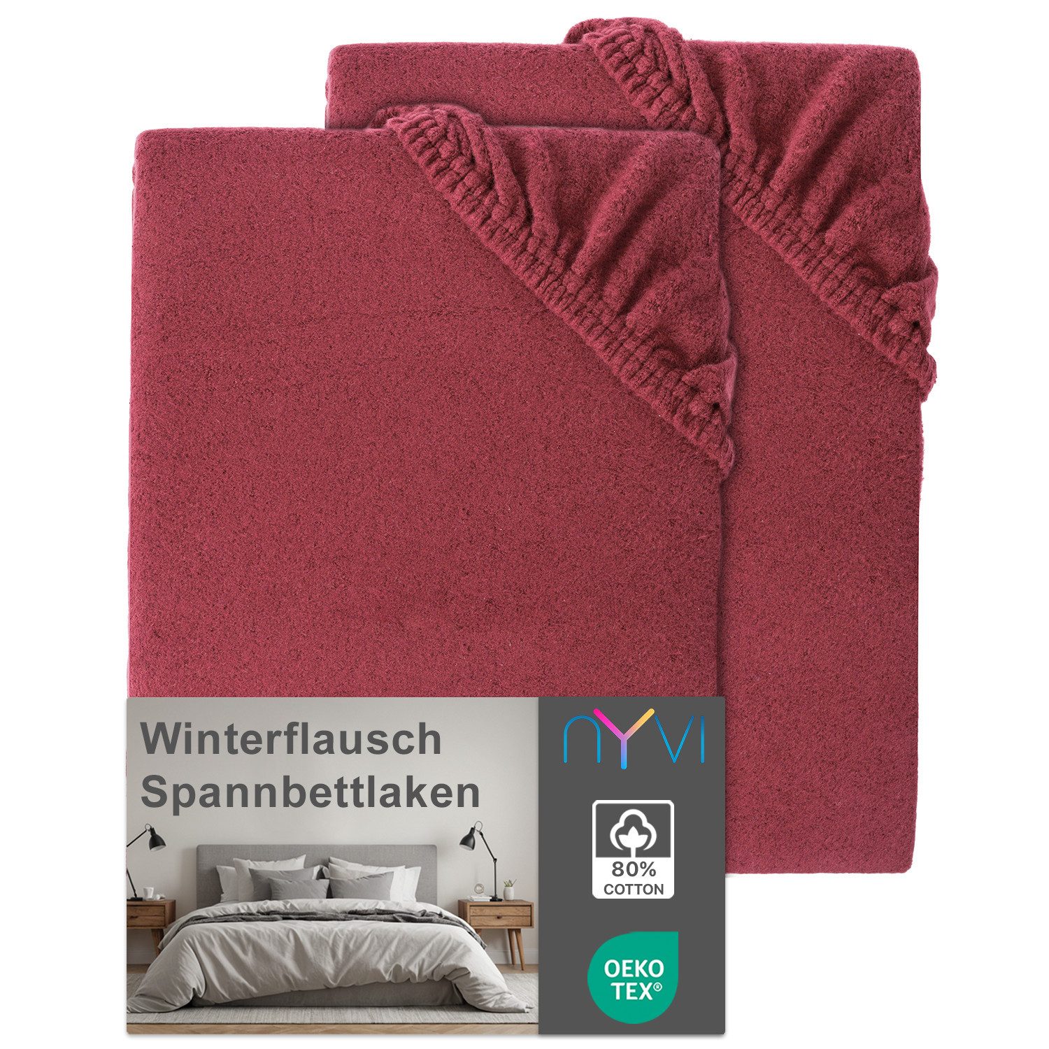 NYVI Spannbettlaken Spannbettlaken DreamScience Winterflausch für Matratzen günstig online kaufen