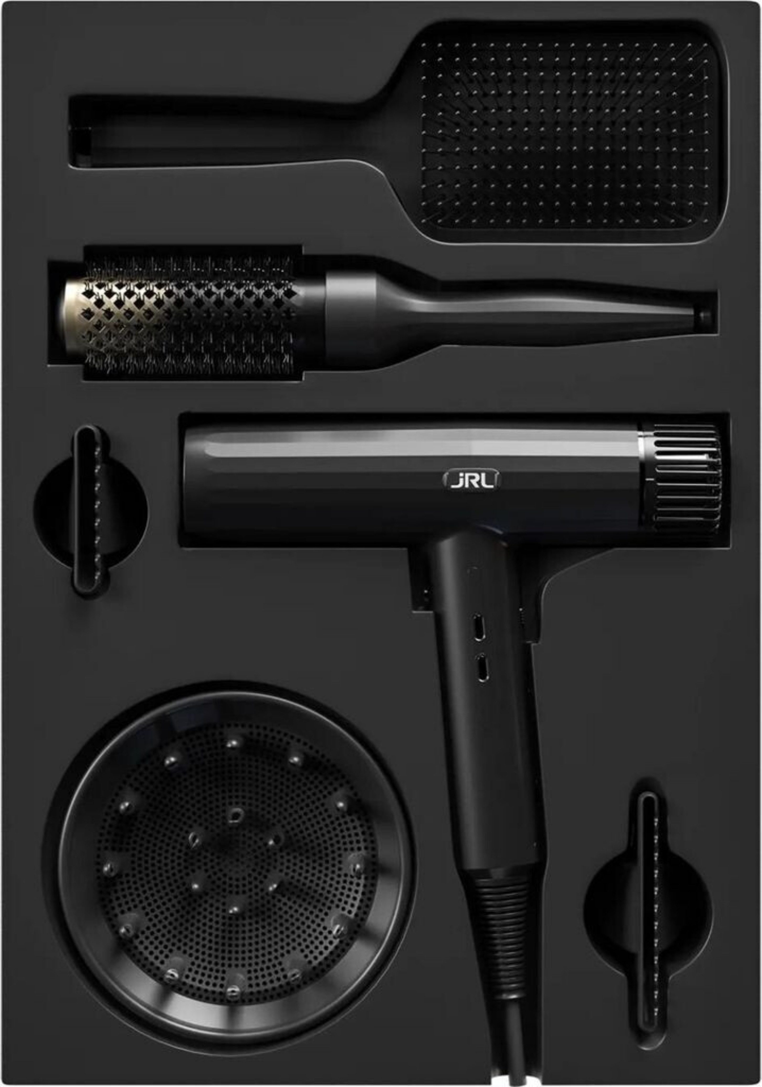 JRL Haartrockner JRL Forte Pro 2020H Haartrockner Combo Kit Schwarz, 2150 W, Combo Kit: Föhn + 3 Aufsätze + Aufbewahrungstasche – Bild 4 von 4