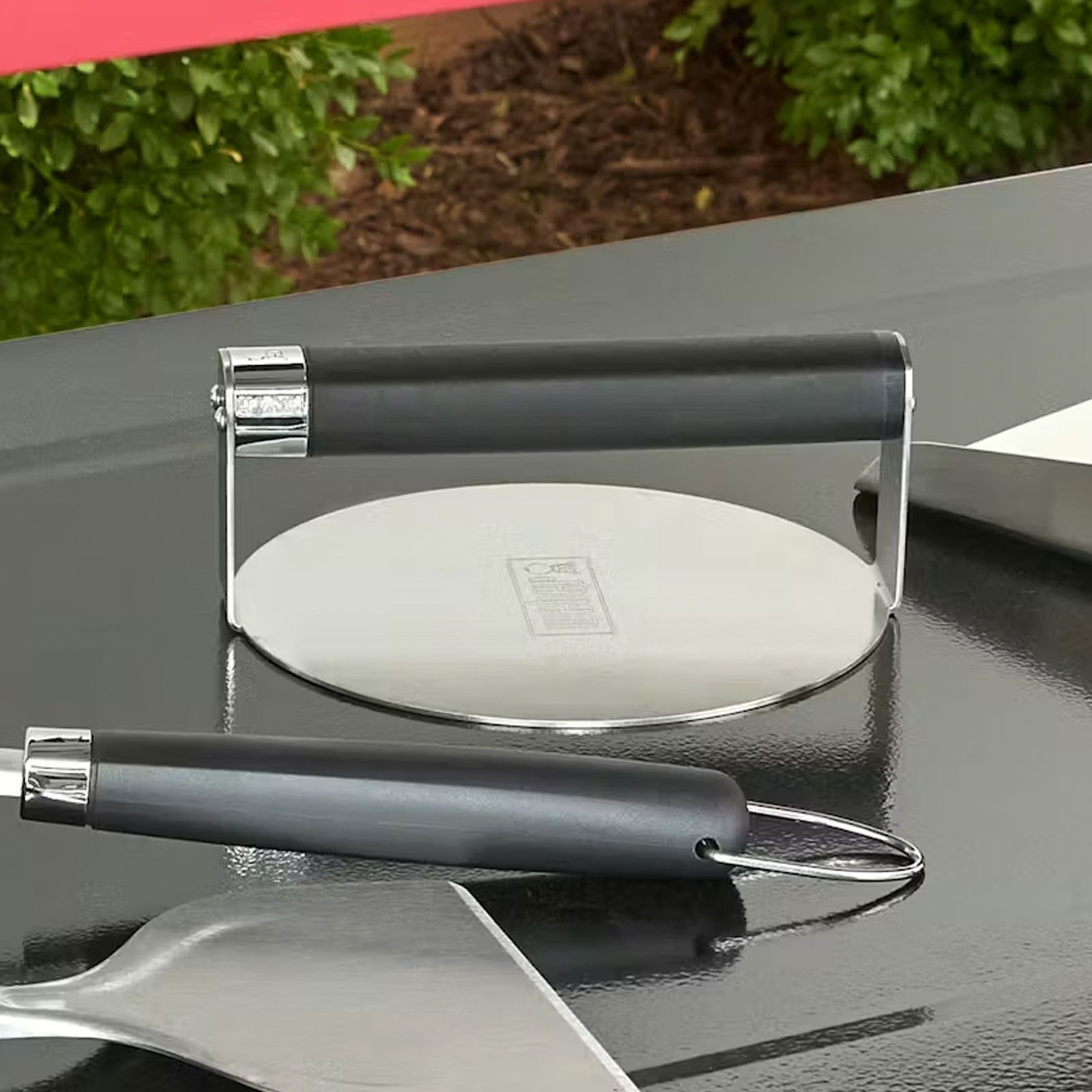 Weber Grillbesteck-Set Weber Griddle Smashed Burger Presse