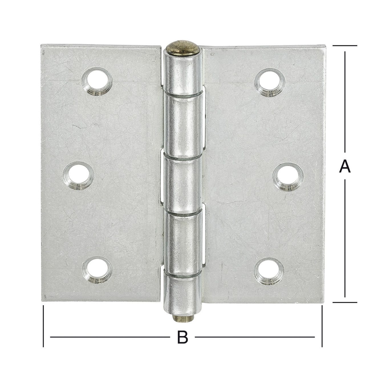 Vormann WC-Deckel-Scharnier Vormann Käntige Scharniere verzinkt 63 x 63 mm