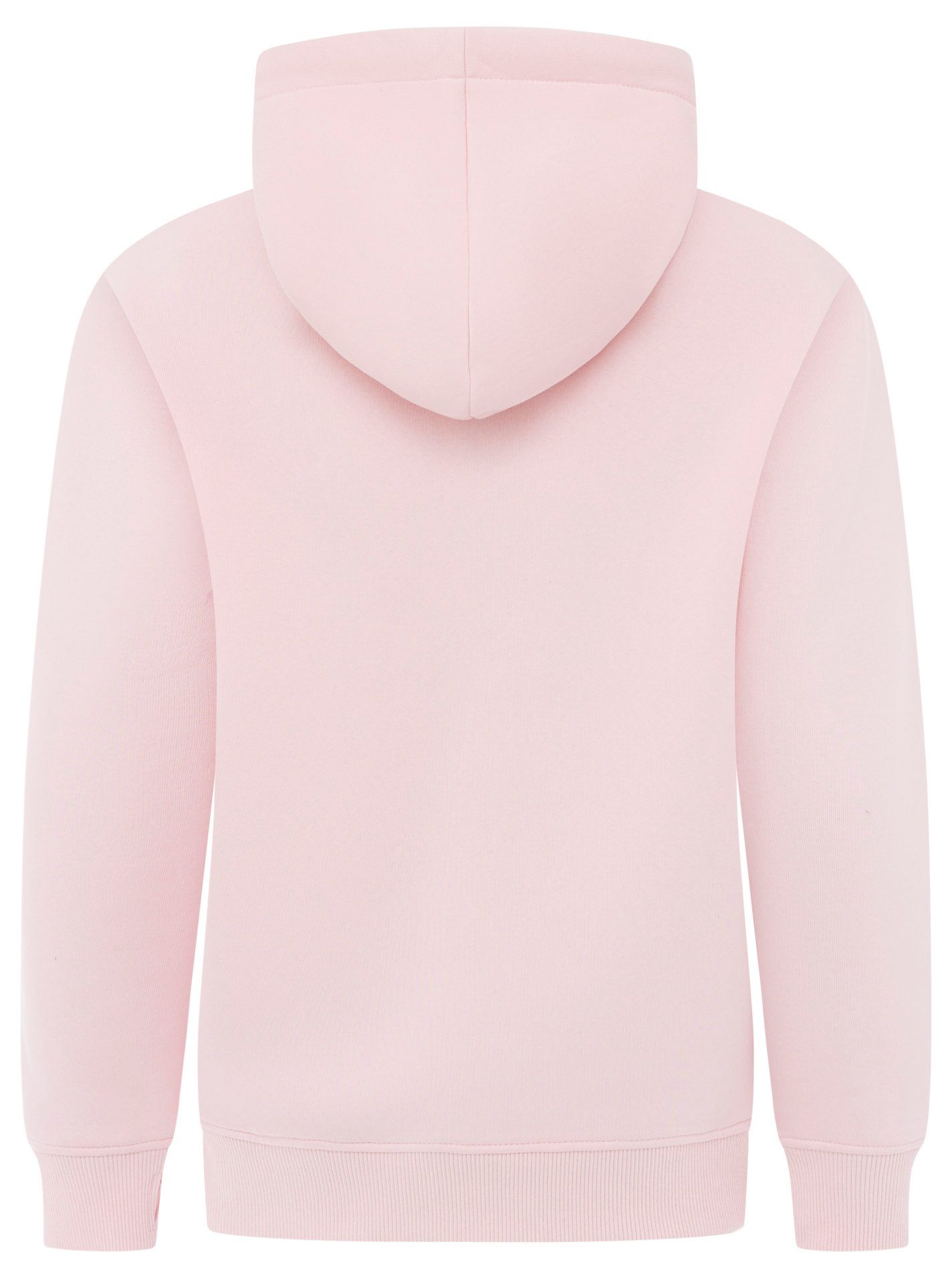 Zwillingsherz Hoodie "happy" großer „Happy“ Print, Kapuze mit Kordel, elastische Bündchen – Bild 4 von 5