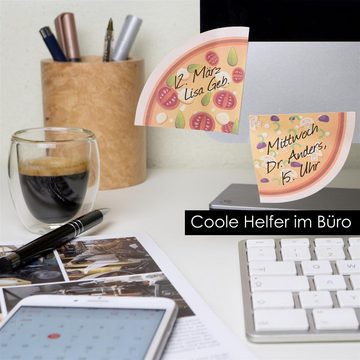 OfficeTree Haftnotizblock OfficeTree Haftnotizen Pizza je 90 Blatt – Für Studenten und als Büro, 4 x 90 Blatt – Für Studenten und als Büro Gadgets