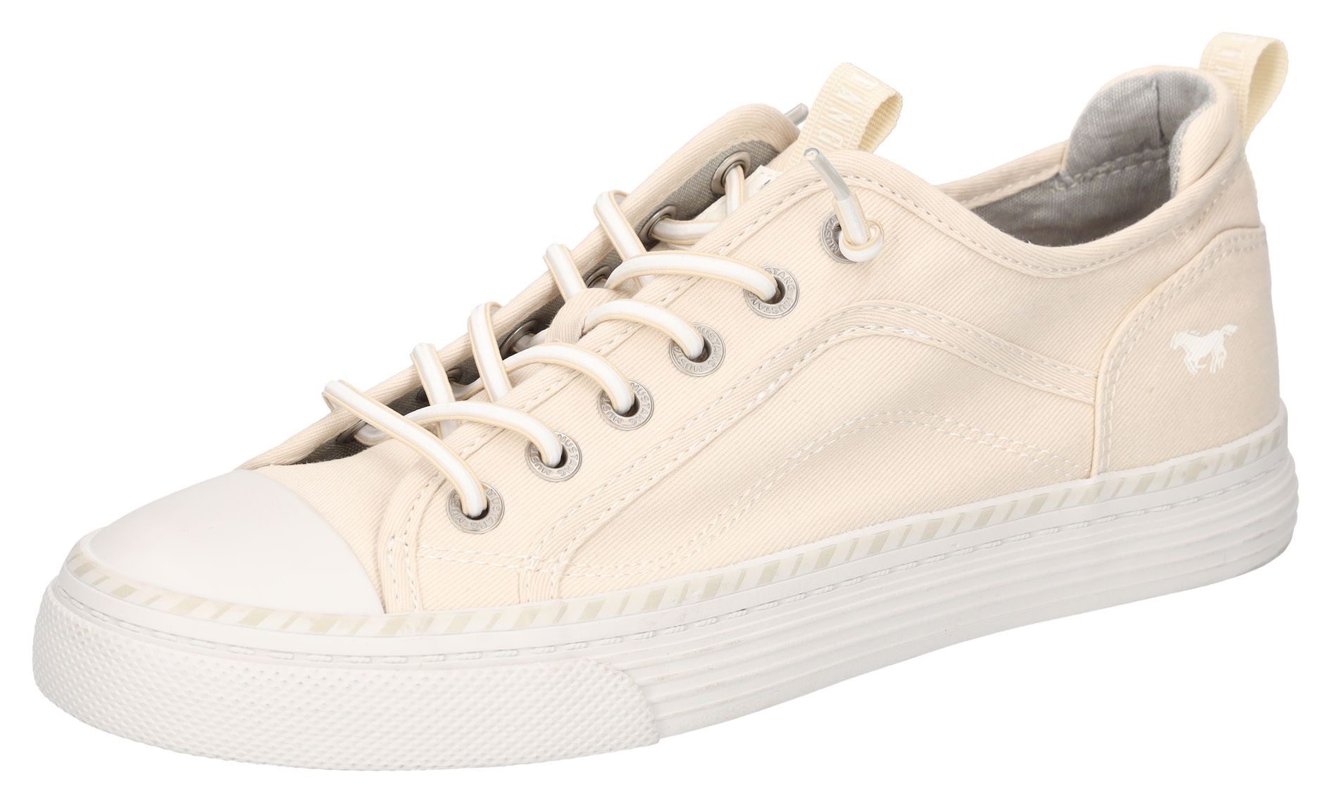 Mustang Shoes Slip-On Sneaker, Slipper, Schlupfschuh, Freizeitschuh mit farbiger Sohleneinfassung