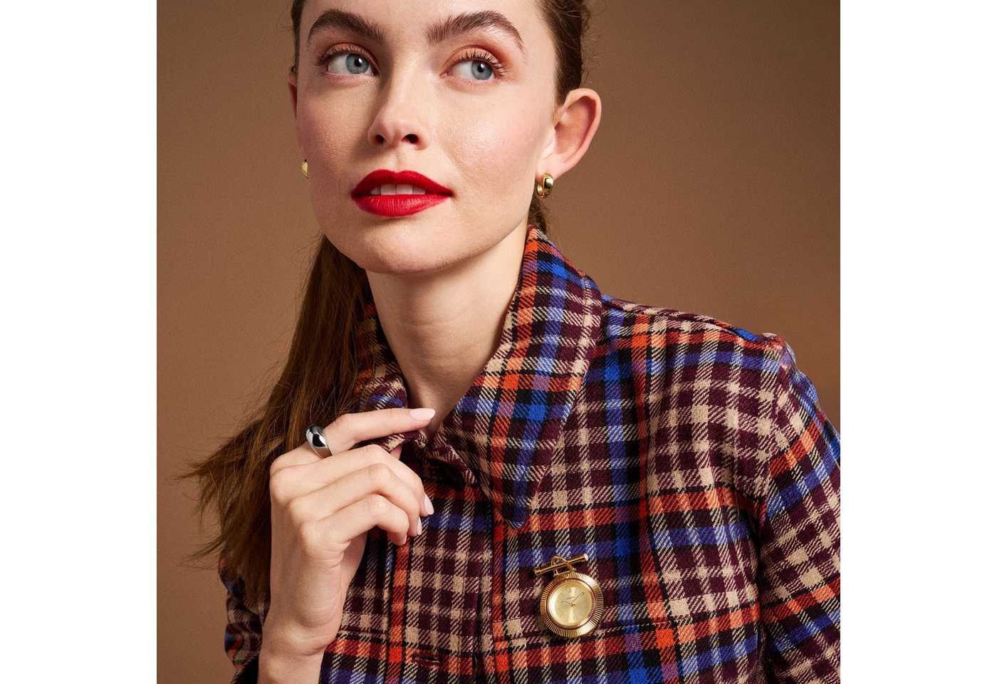 Fossil Quarzuhr SCARLETTE, Damenuhr, Bro... Fossil Quarzuhr SCARLETTE, Damenuhr, Bro...