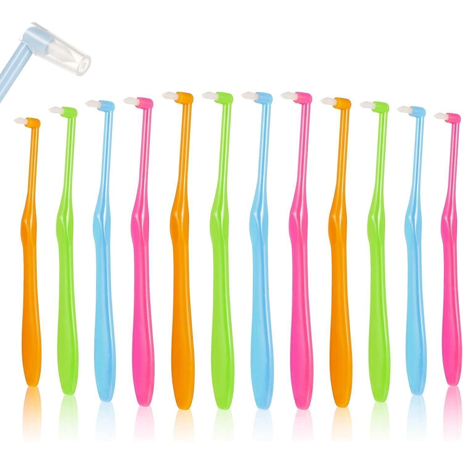 LuxusKollektion Interdentalbürsten Tuft Zahnbürste 12 Stück Einbüschelbürste Weich Interdental