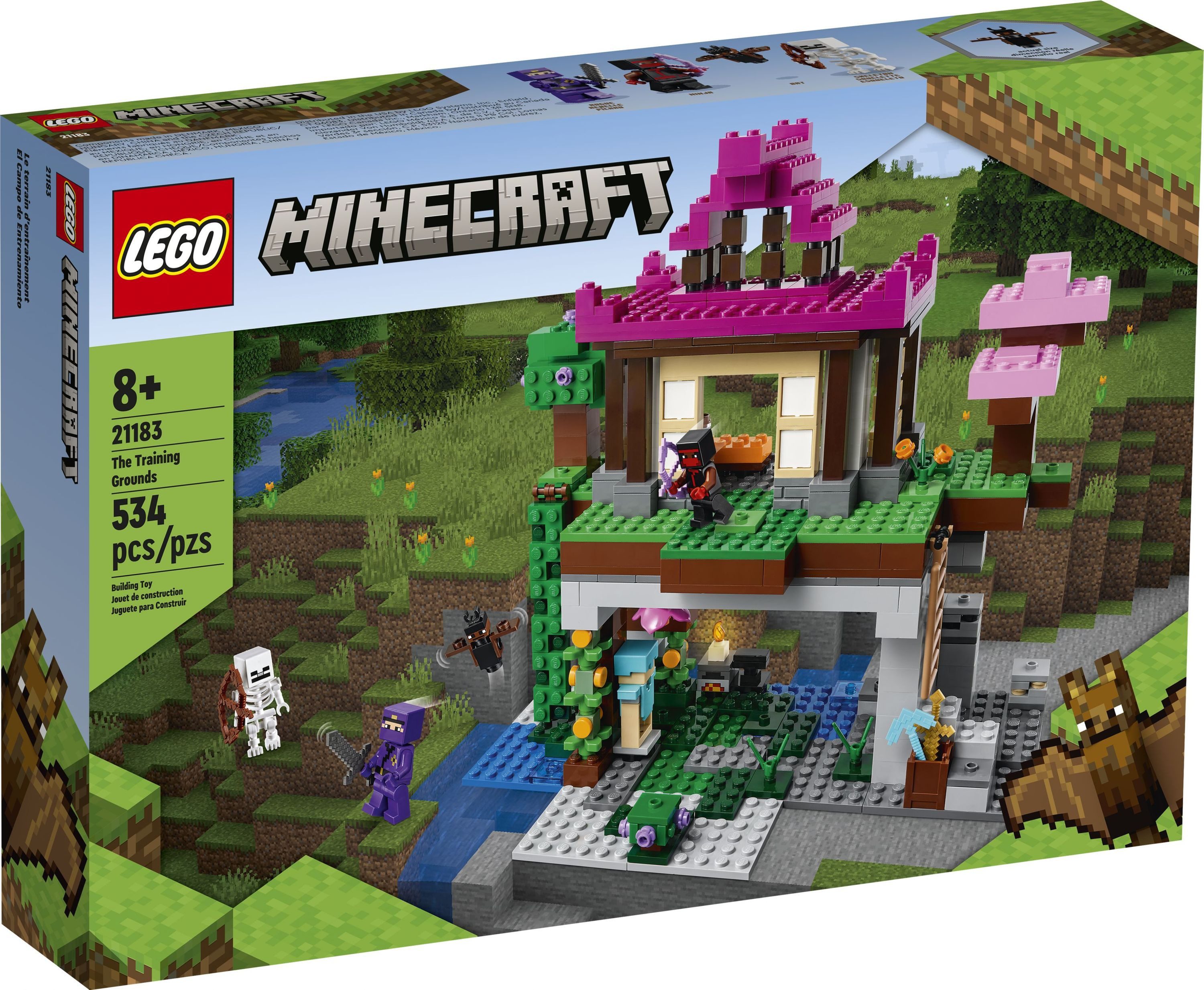 LEGO® Minecraft Das Trainingsgelände - 21183 NEU! Teile 534x Spielbausteine