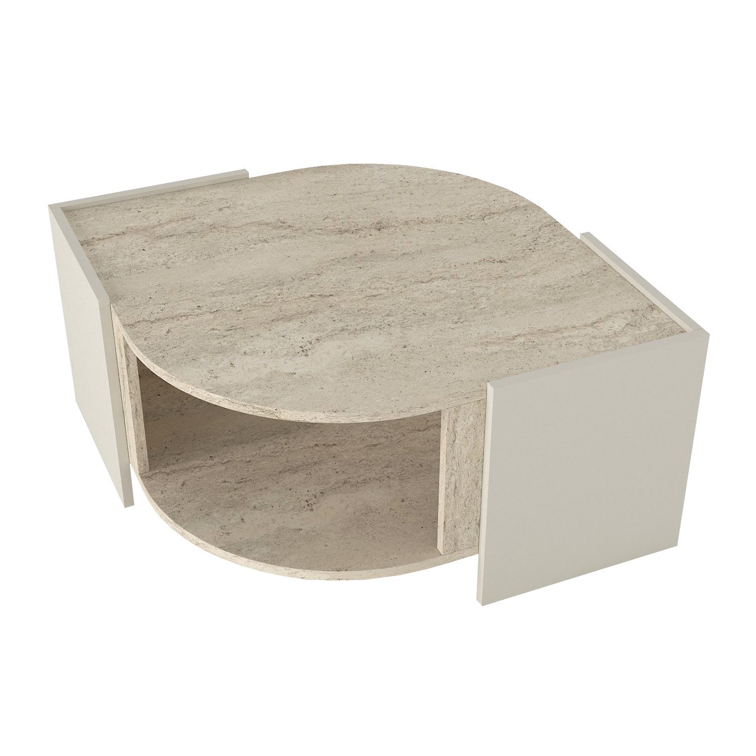 moebel17 Couchtisch in Beige mit Granit günstig online kaufen
