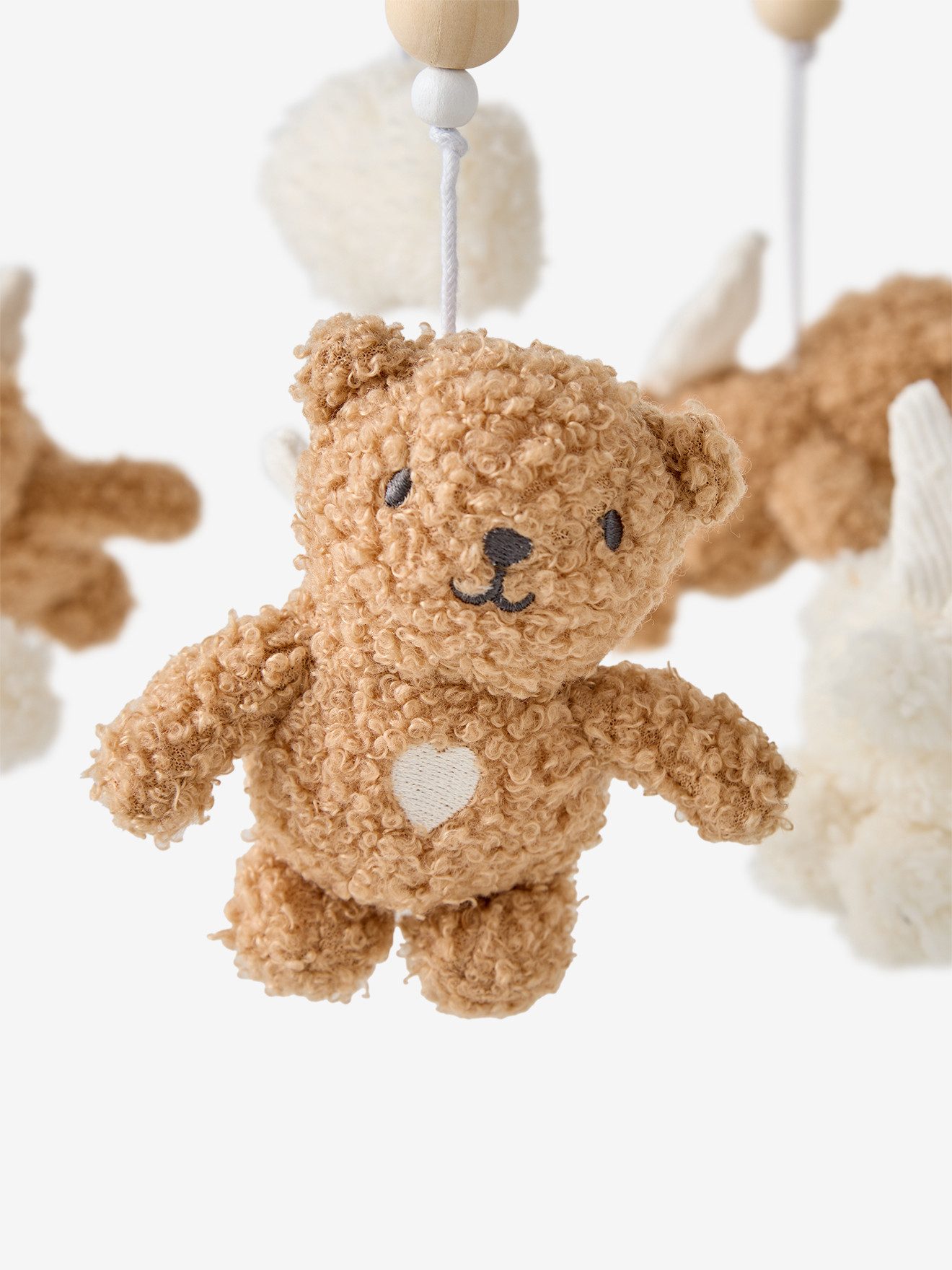 vertbaudet Mobile Baby Musik-Mobile mit Holzfuß KLEINER BÄR