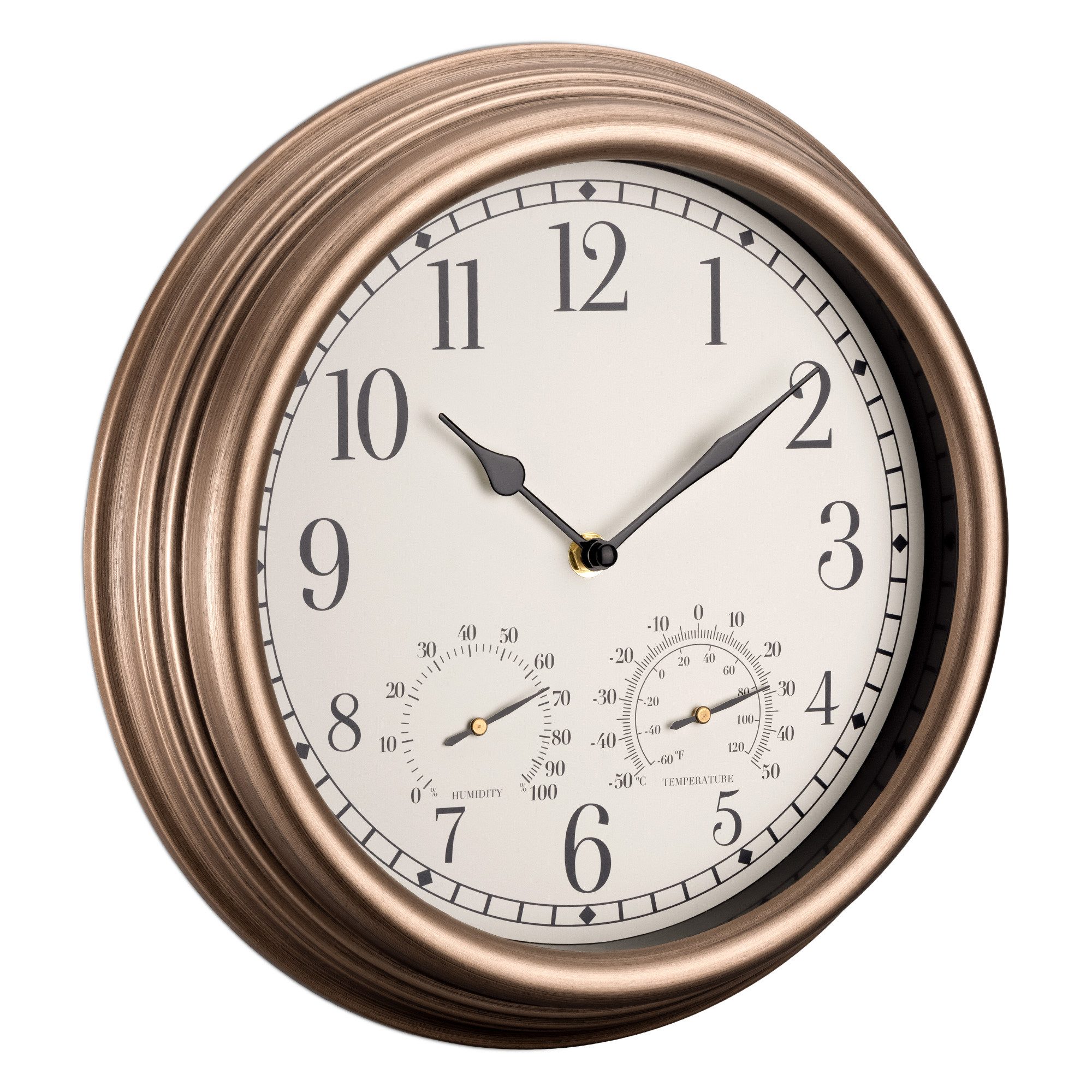 Navaris Wanduhr Outdoor Wanduhr analog - günstig online kaufen