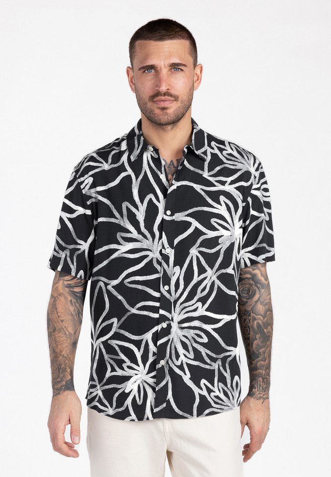 Key Largo Kurzarmhemd MSH KLBEACH 1/2 allover printed (1-tlg)