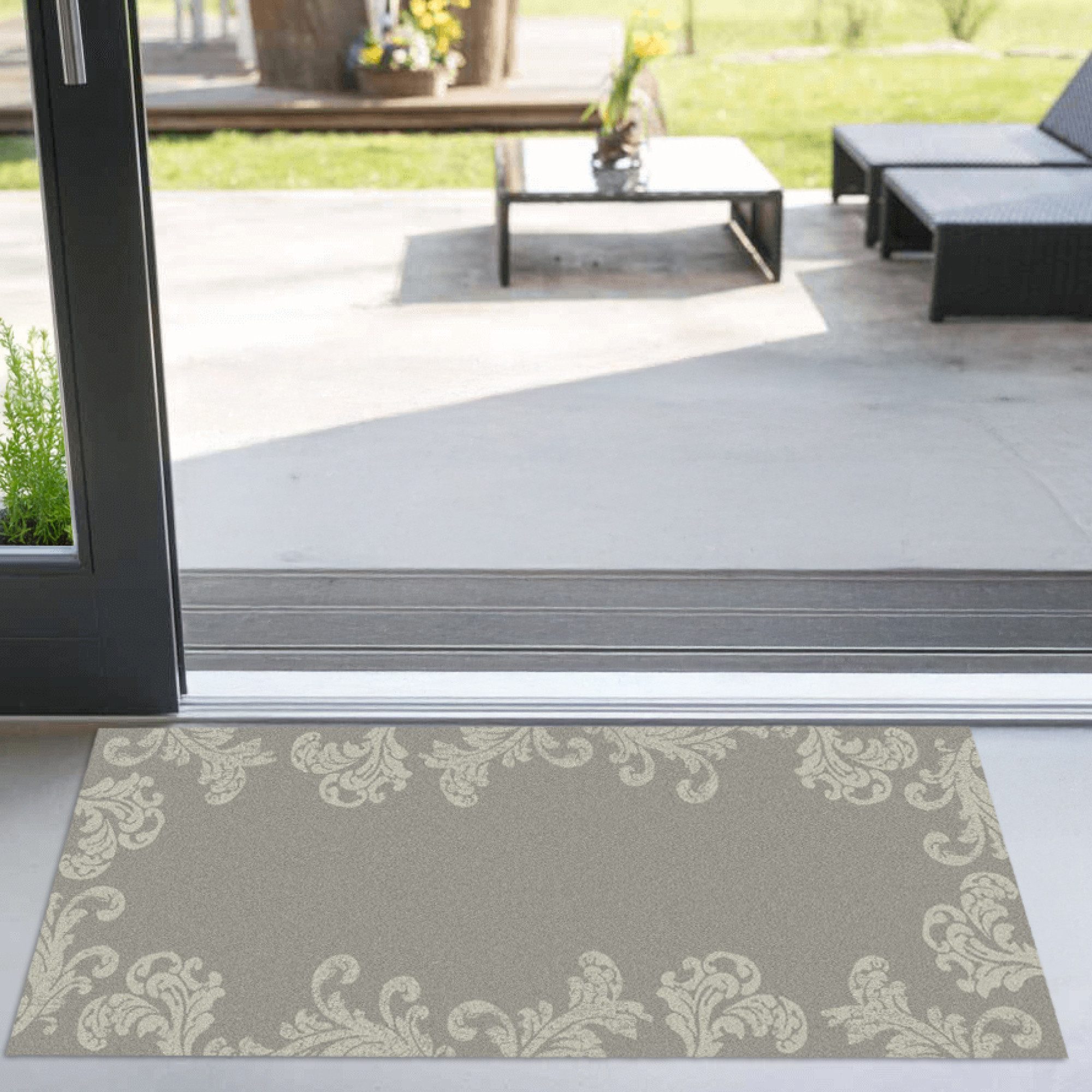 akzente Fußmatte Feel Rococo Ornaments, Rechteckig, Höhe: 6 mm, 80x200 cm, günstig online kaufen