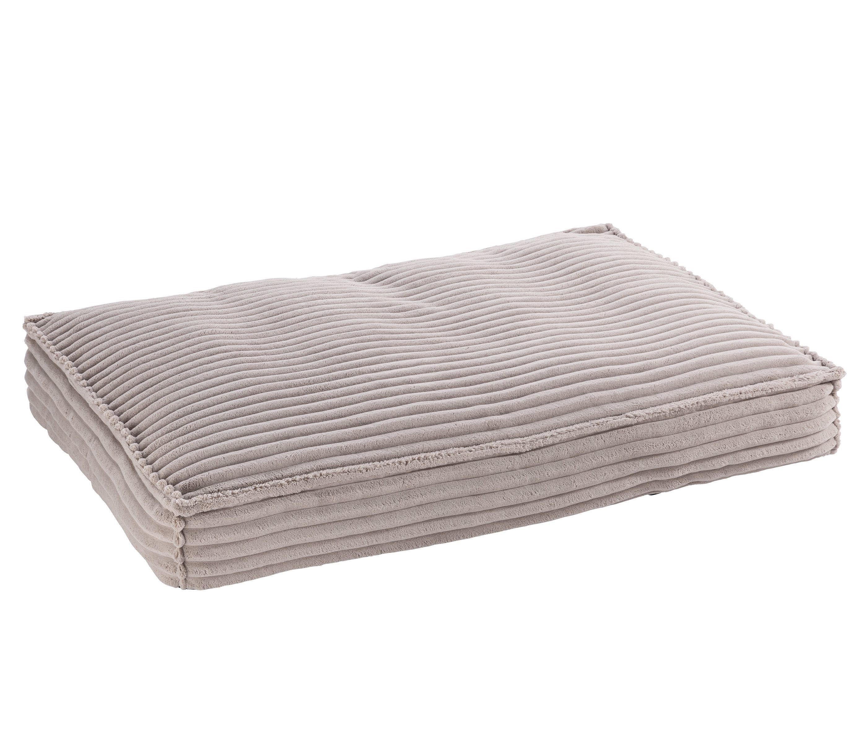 Dehner Tierbett Orthopädische Hundematratze Soyala, 120 x 15 x 80 cm, taupe, pflegeleichtes und waschbares Premium Hundekissen, Tiergröße L