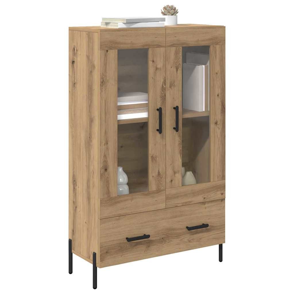 vidaXL Highboard Highboard CORONA Artisan-Eiche 69,5 x 31 x 115 cm Holzwerkstoff (1 St)