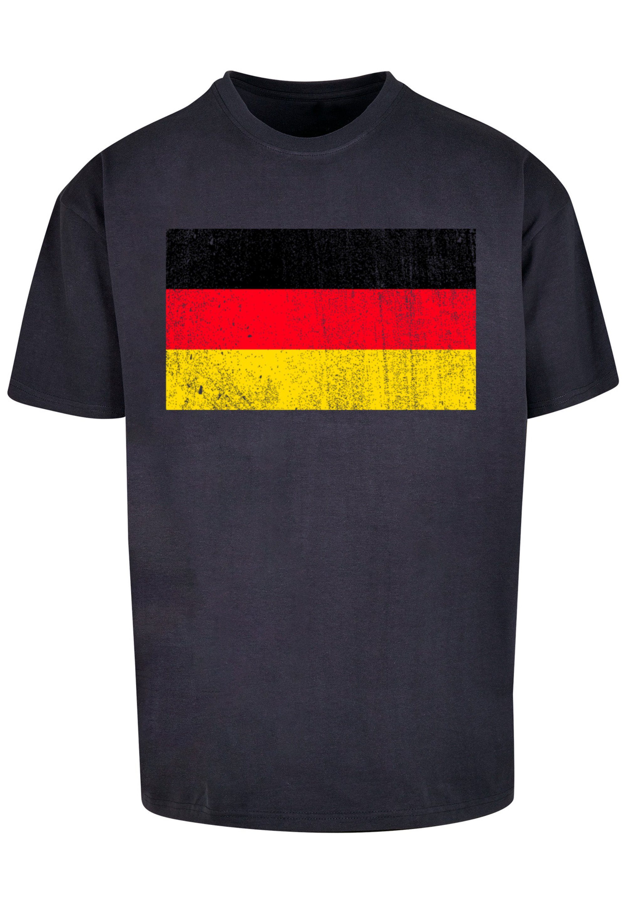 Germany T-Shirt navy distressed Deutschland Print Flagge F4NT4STIC