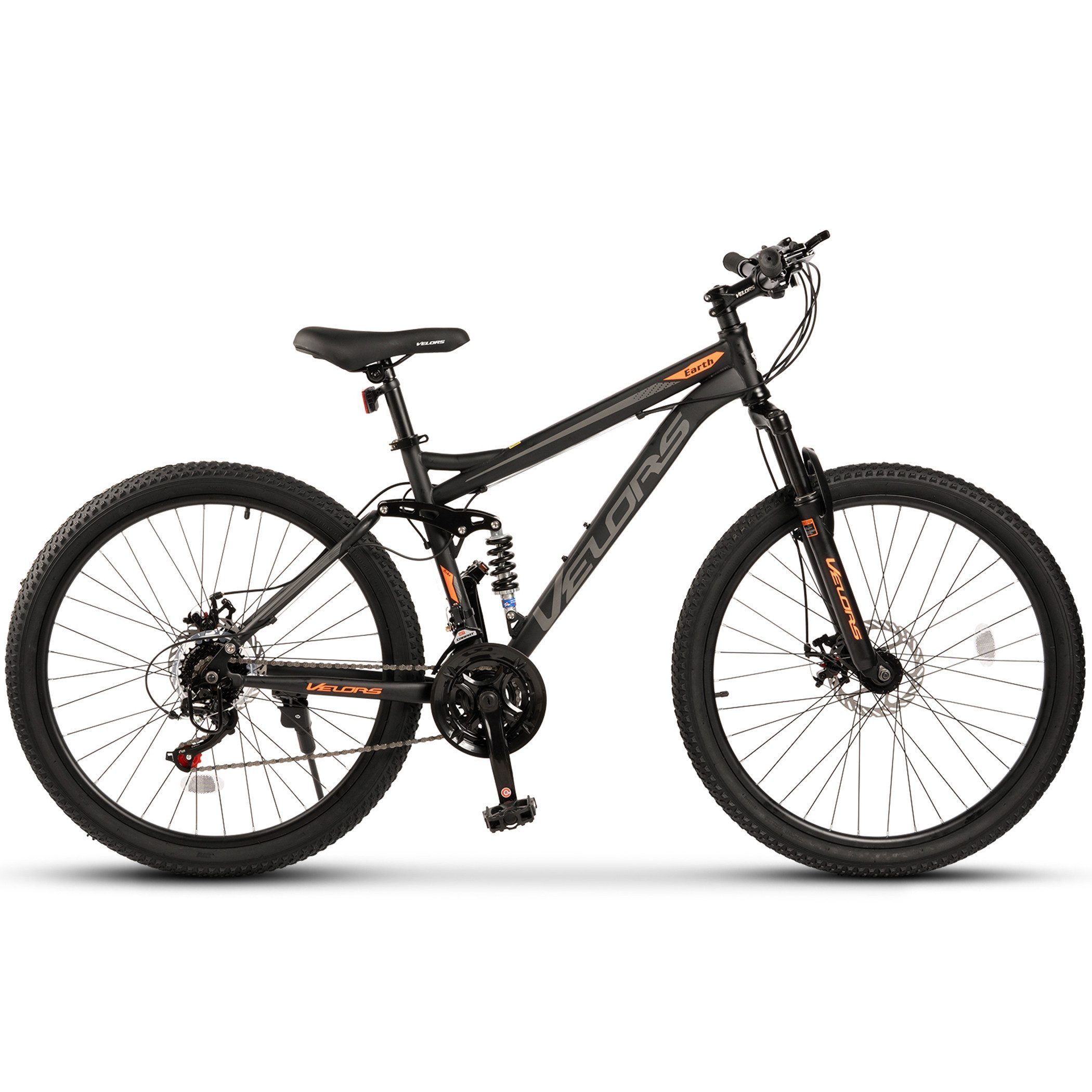 CARPAT SPORT Mountainbike 24 26 27.5 29 Zoll Fahrrad für Herren Damen Jungen, 21 Gang Shimano, mechanische Scheibenbremse, MTB Fahrrad Bike