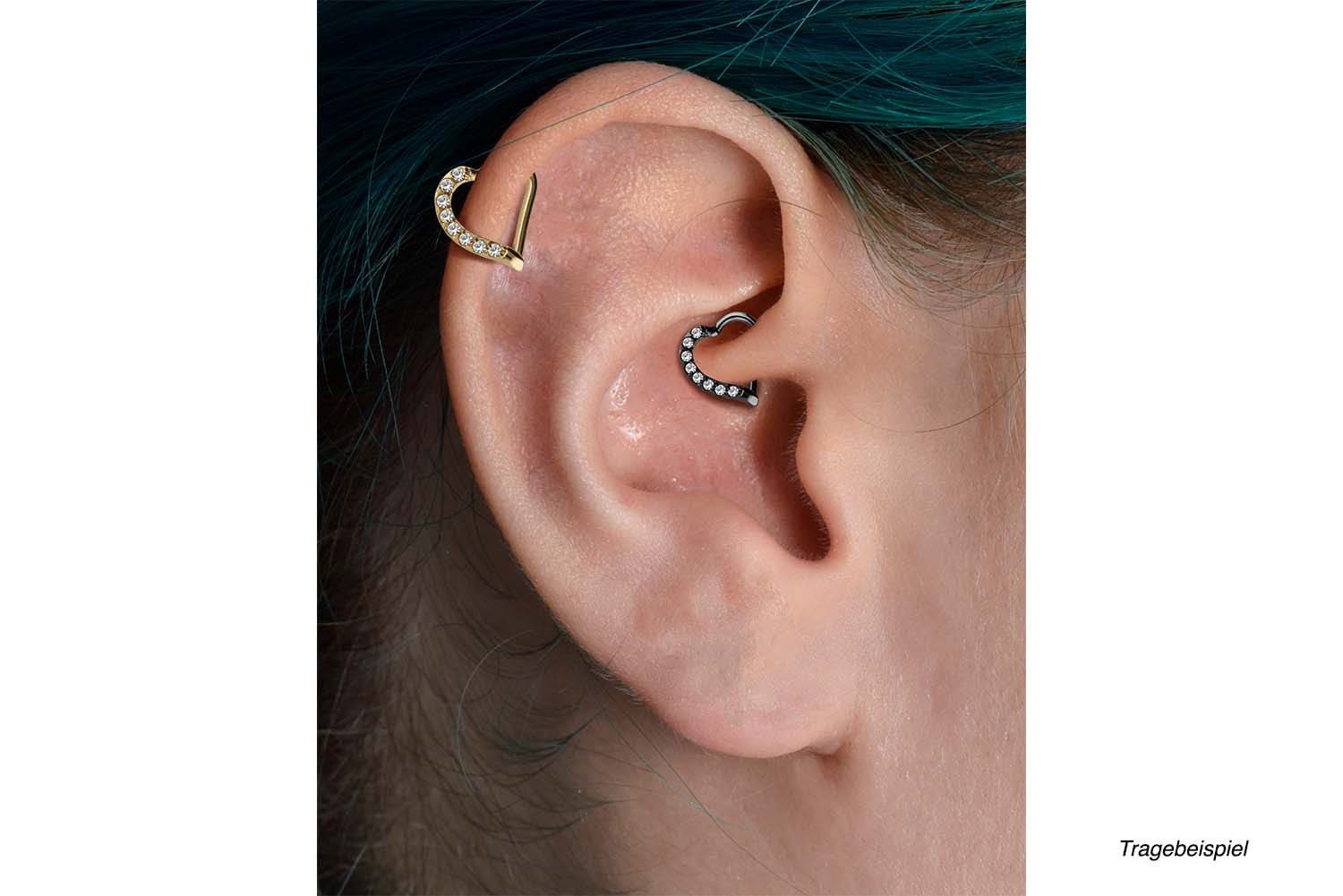 PIERCINGLINE Piercing-Set Chirurgenstahl Clicker HERZ + günstig online kaufen