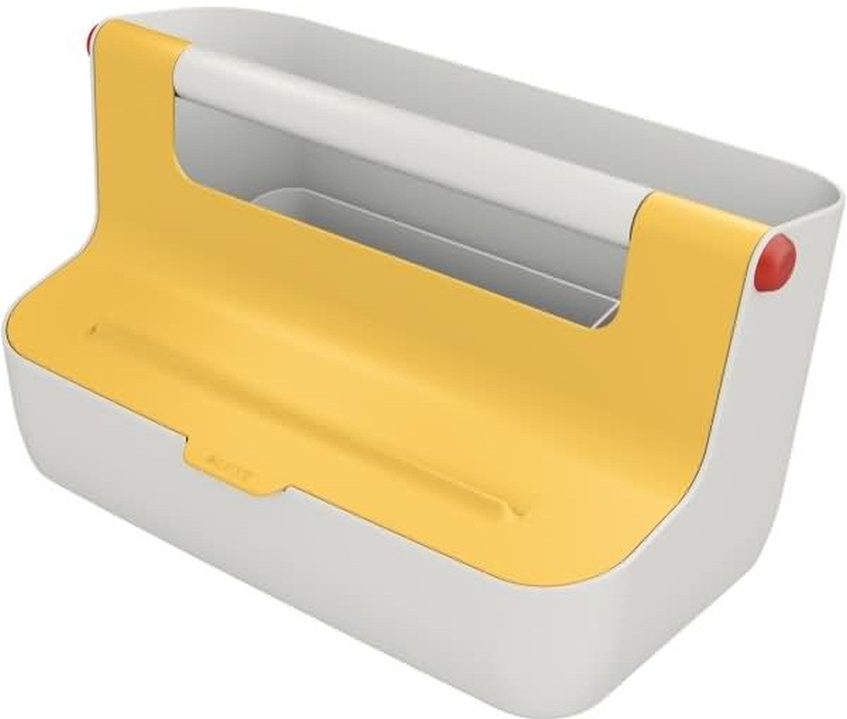 LEITZ Tischaufsatz Mobile Aufbewahrungsbox Cosy ABS-Kunststoff hellgrau/gelb (3 Stück)
