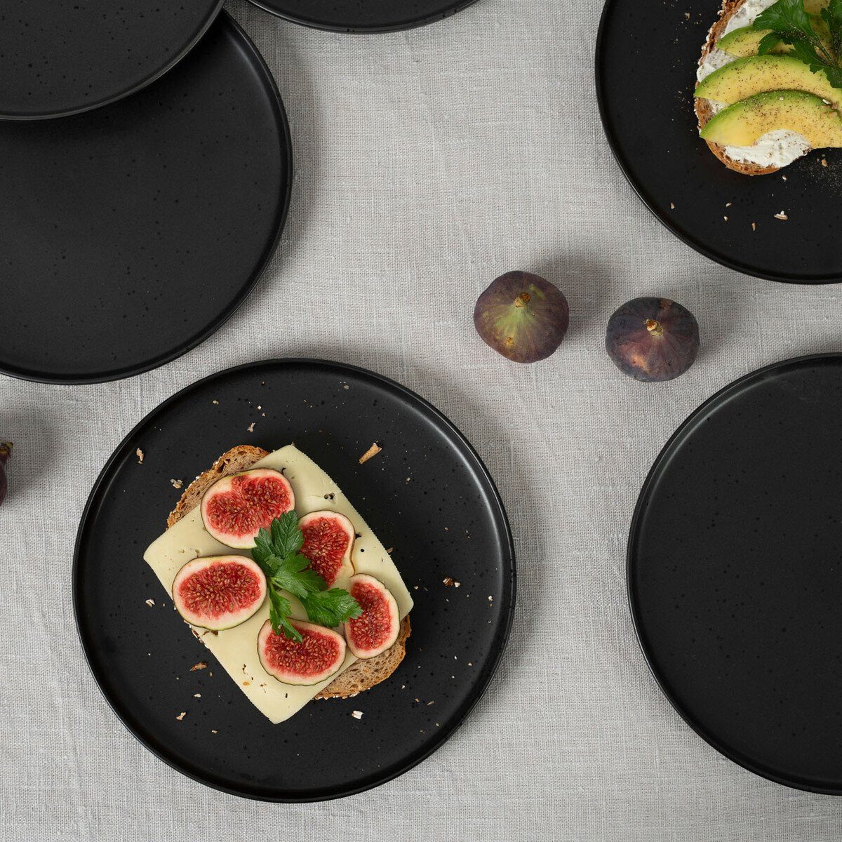 ASA SELECTION Dessertteller Dessertteller 21cm Coppa Kuro 6-tlg.
