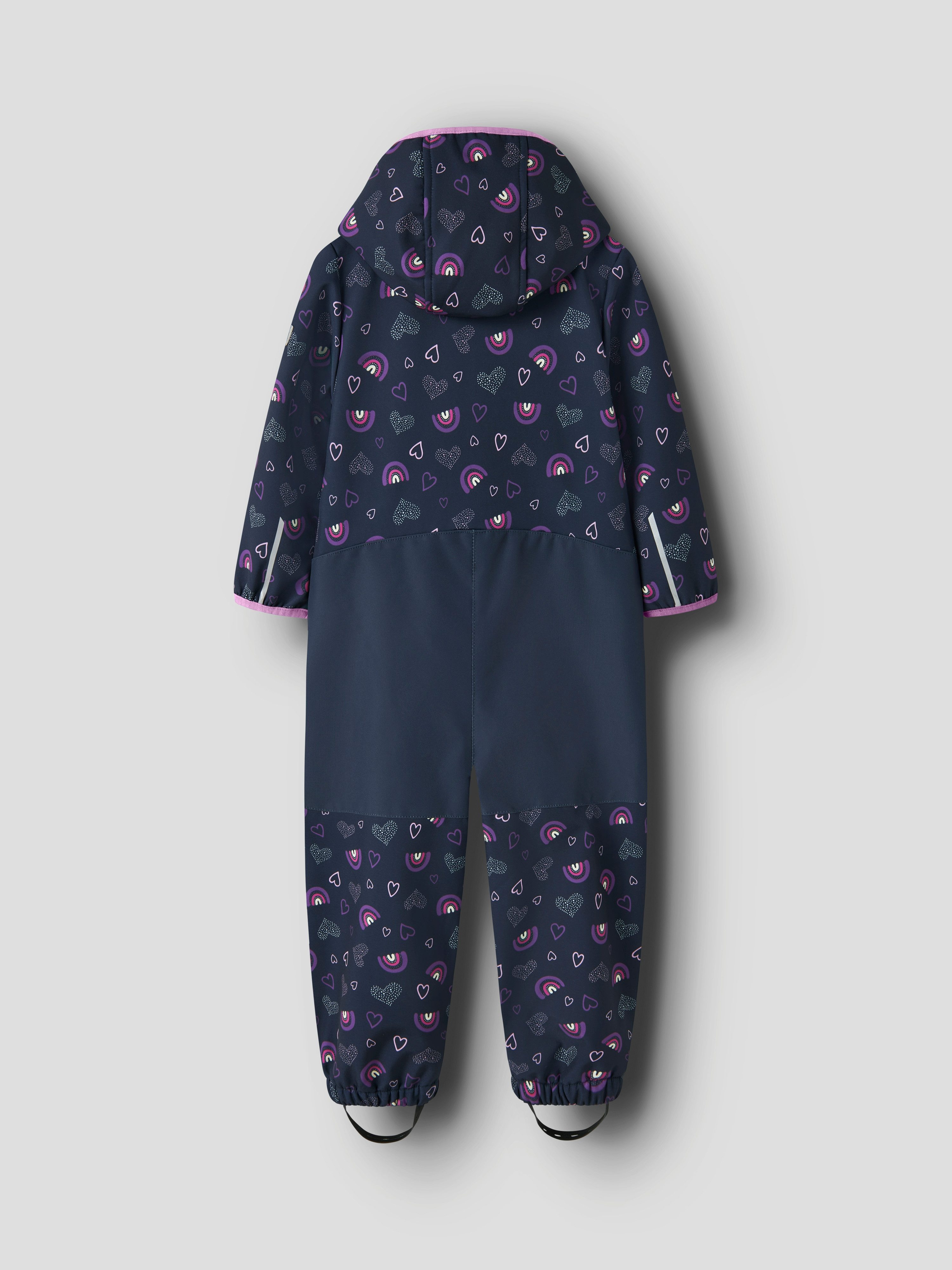 Name It Regenoverall NMFMALTA05 SUIT AOP FO Materialmix, wasserdicht, winddicht