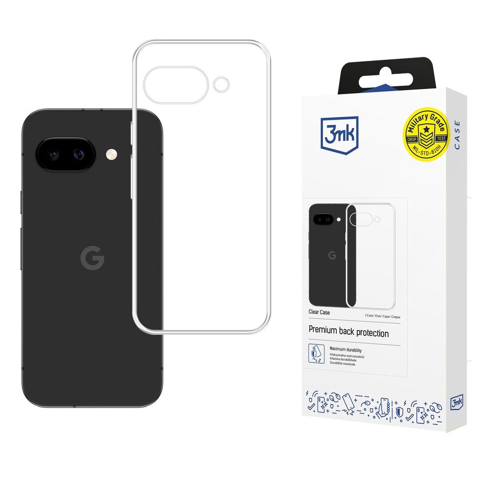 3MK Smartphone-Hülle Handyhülle Schutzhülle Smartphone, transparent, stoßfest, erhöhter Kameraschutz