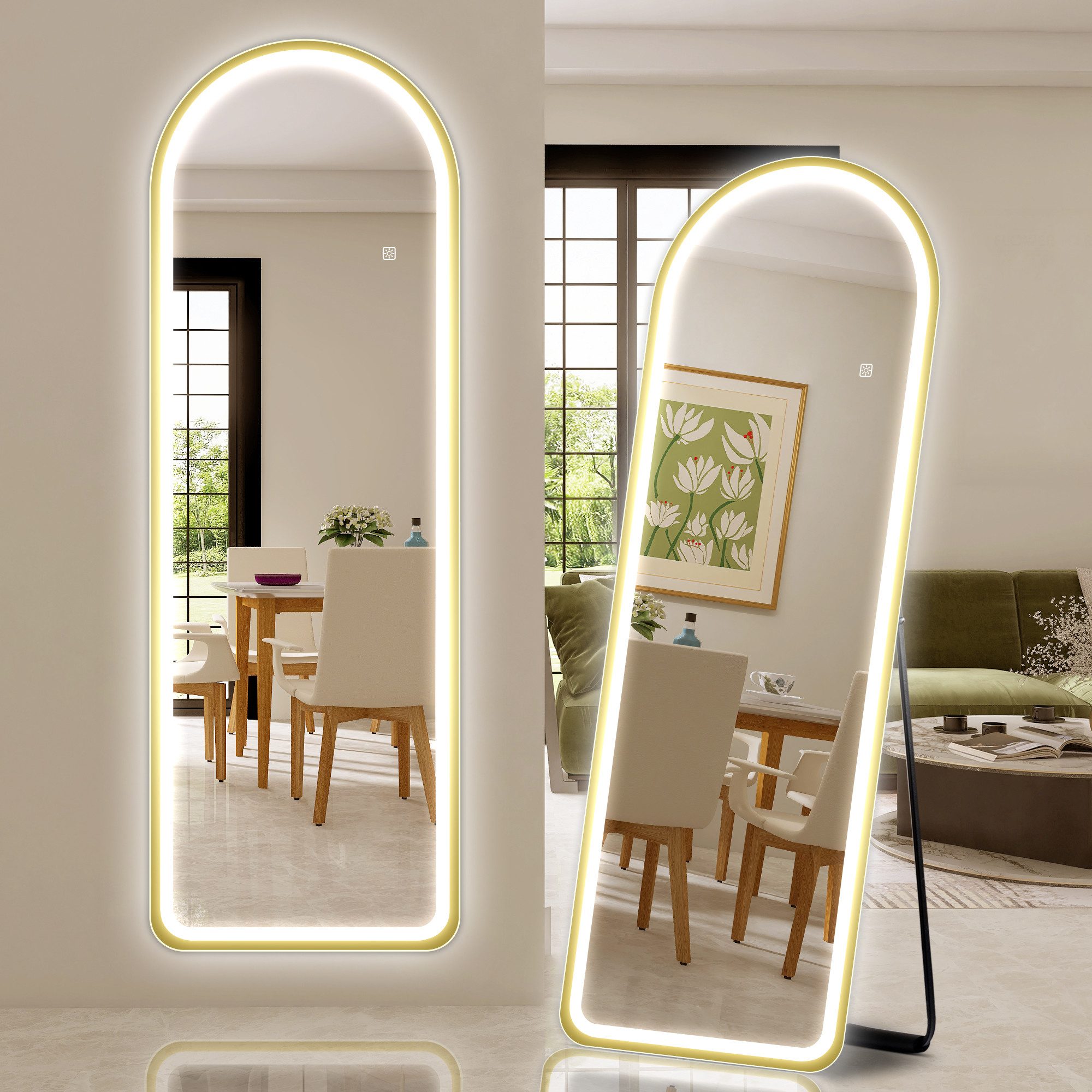 STARLEAD Standspiegel Ganzkörperspiegel mit LED-Leuchte und günstig online kaufen