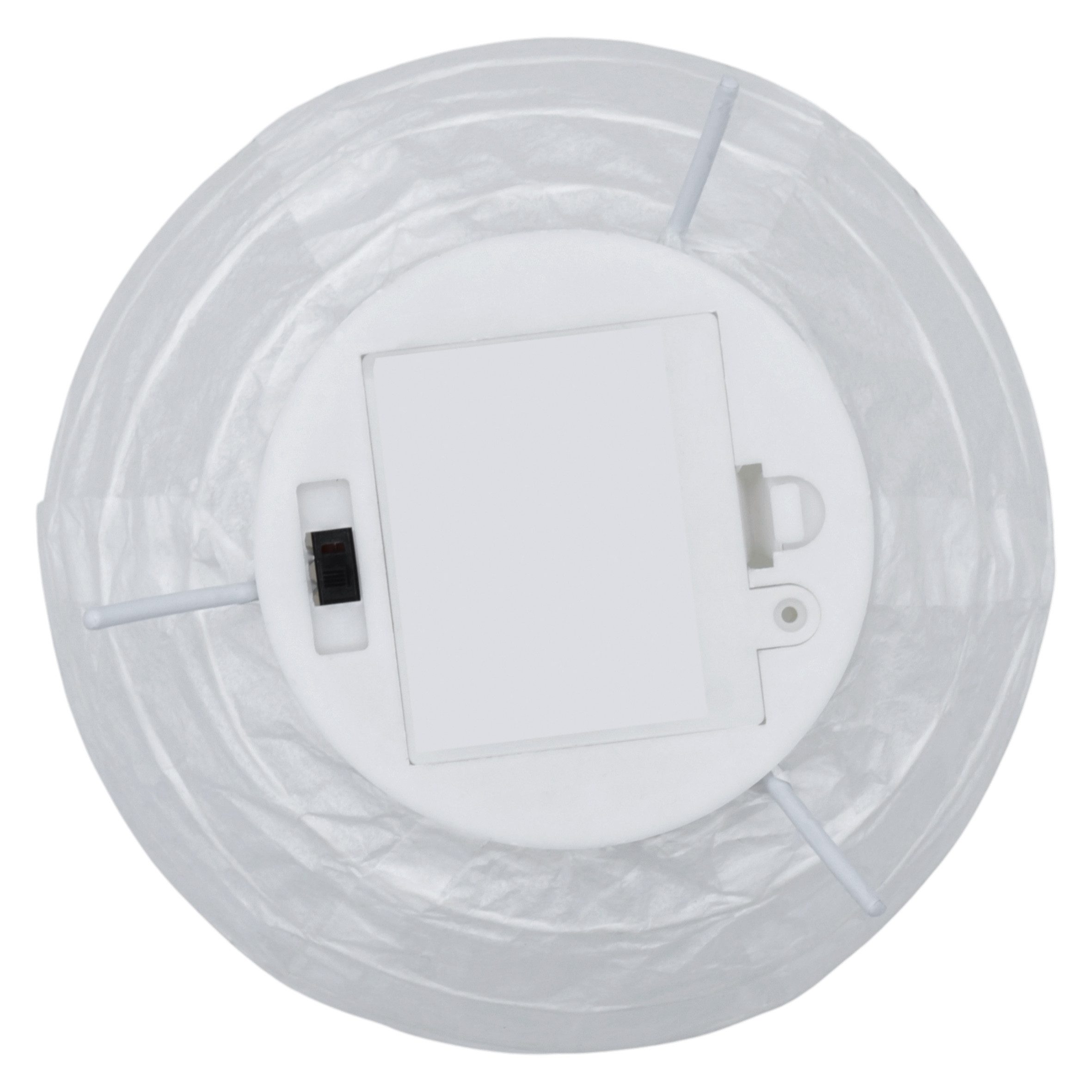 Spetebo Papierlaterne LED Papier Laterne in weiß zum hinstellen - 26 cm / 2er Set, einfach zusammenzulegen – Bild 4 von 5