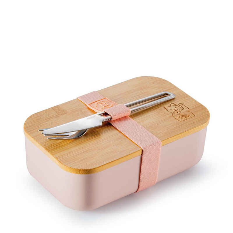 Donkey Products Lunchbox »Maneki Neko Rosa«, Bambus, (1-tlg)