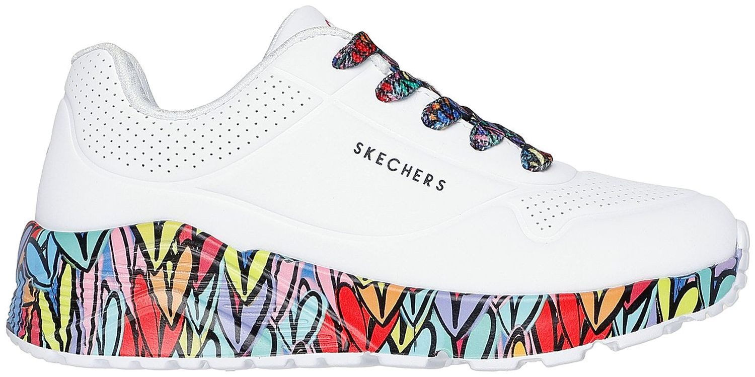 Skechers Uno Lite Subtle Love Weiß WMLT Sneaker