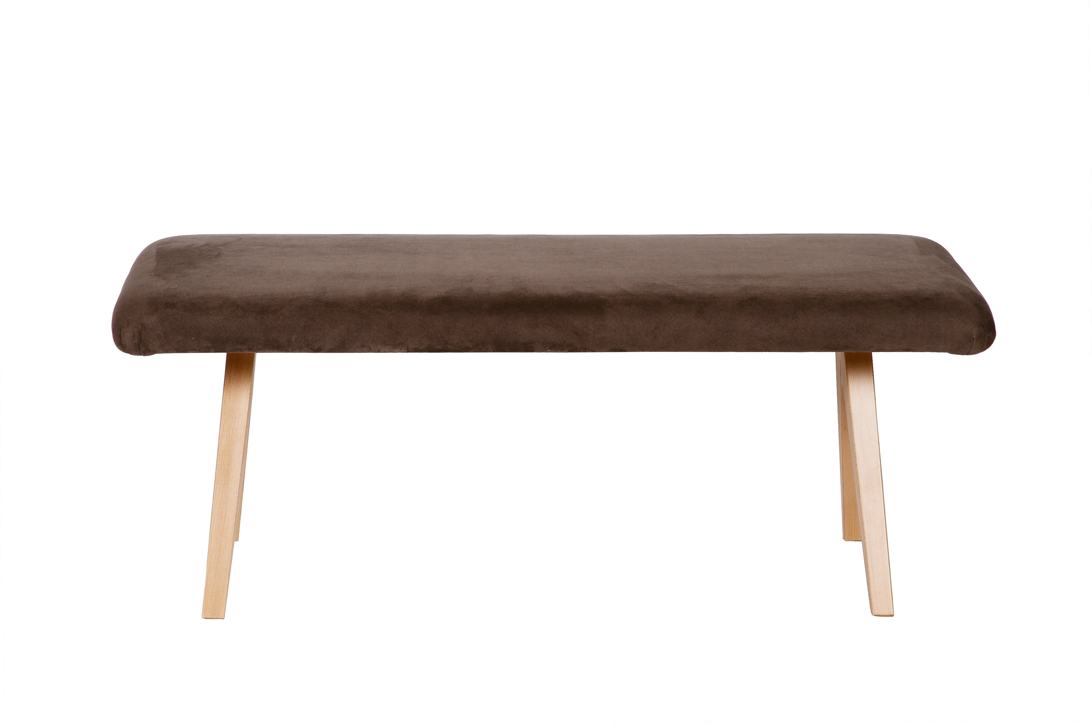 kundler home Sitzbank gepolstert, Essbank, Schuhbank 'Die Natürliche' L120cm, Buche Massiv