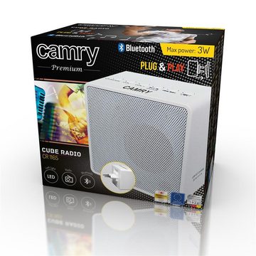Camry CR 1165 Radio (kompaktes Küchenradio Bluetooth FM-Radio mit USB-Ladefunktion, weiß)