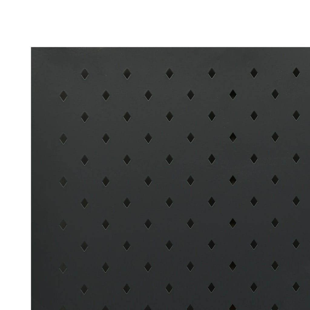 furnicato Raumteiler 3-tlg. Schwarz cm Stahl 120x180