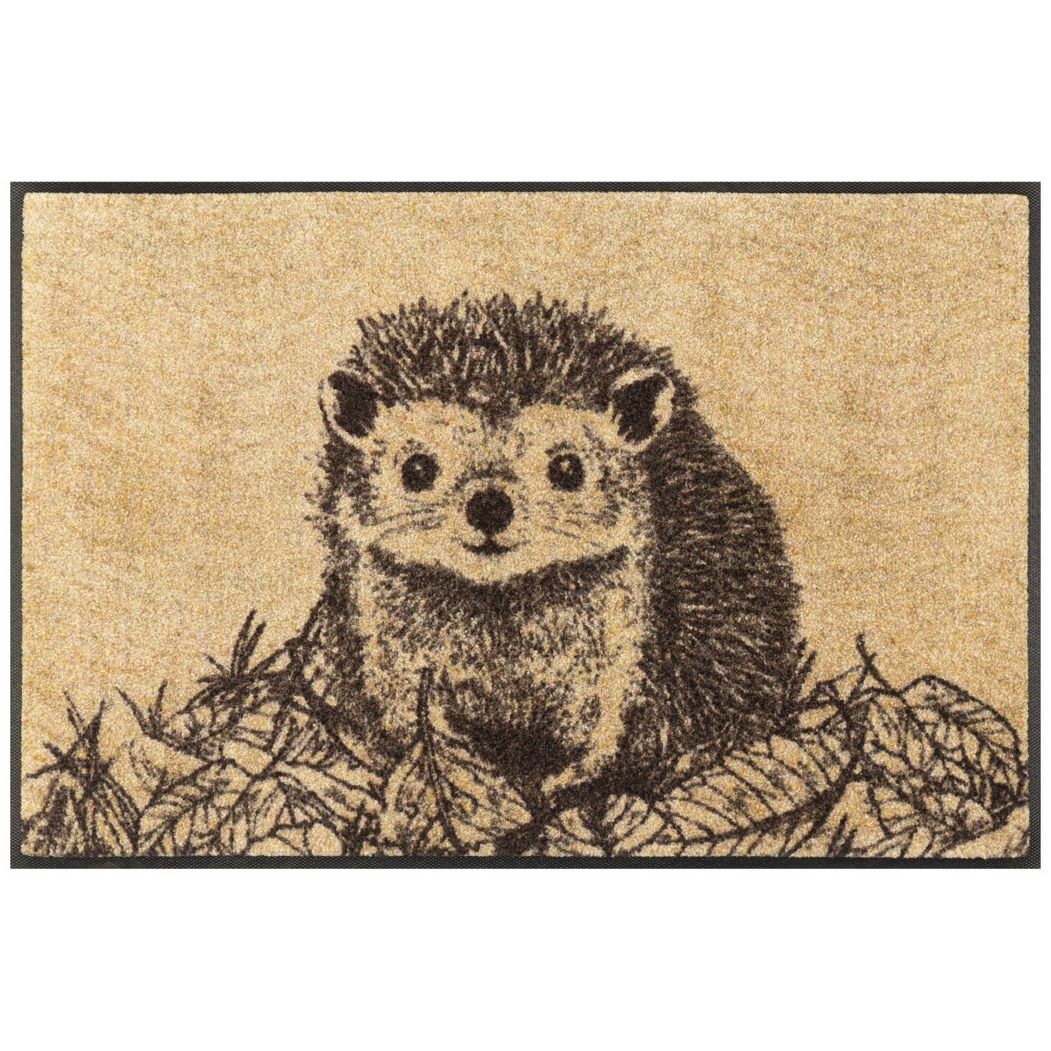 Floornovo Fußmatte Schmutzfangmatte, Igelzauber, 75 x 50 cm, rechteckig, rutschfest