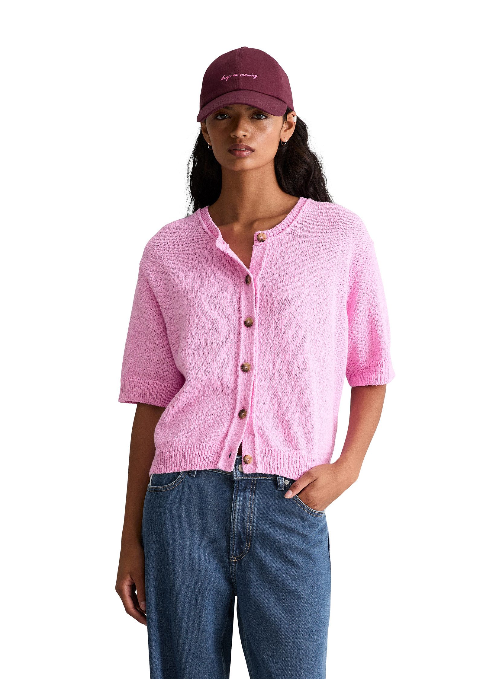 Marc O'Polo DENIM Cardigan aus Cotton Slub Garn