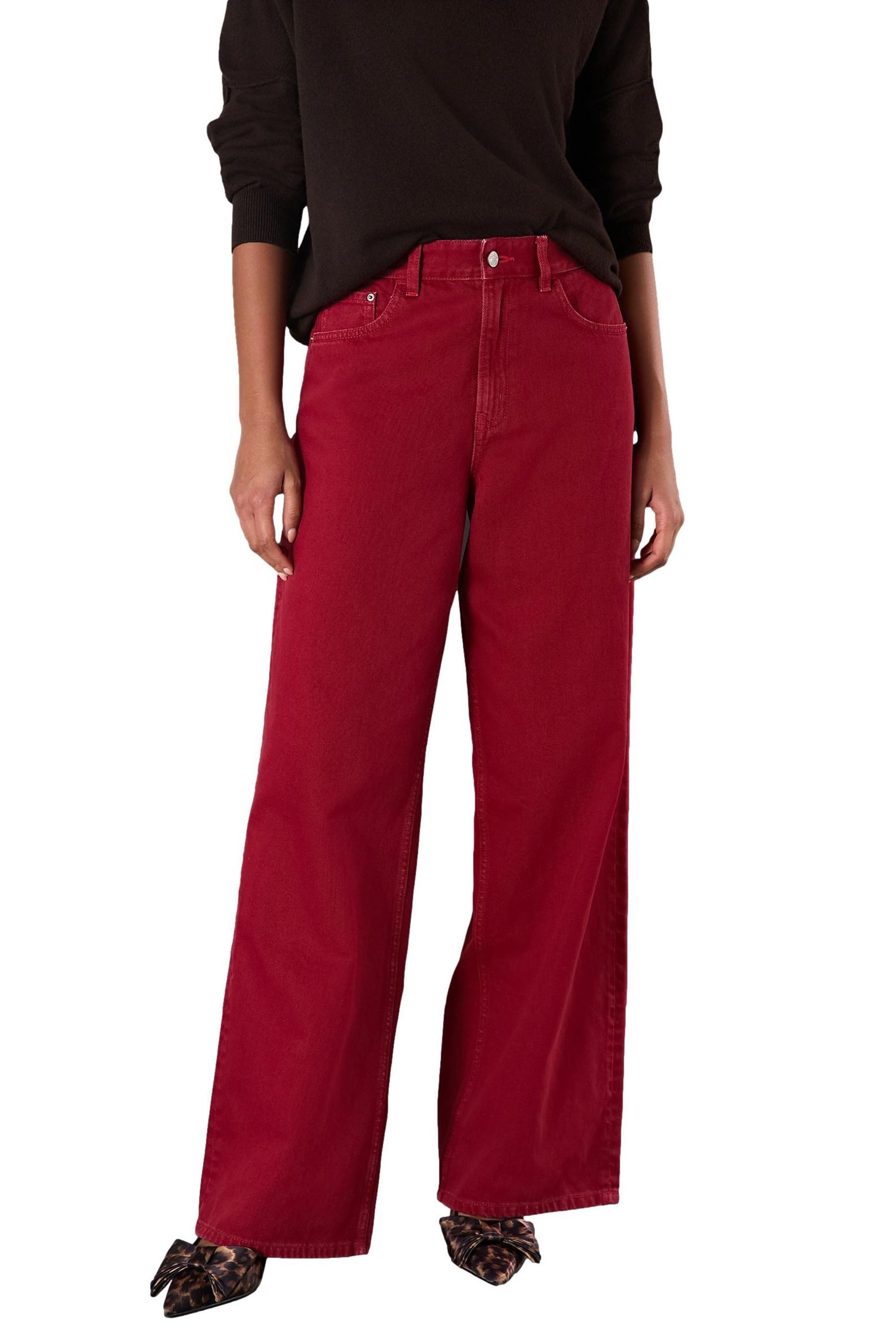 Next Weite Jeans Jeans mit weitem Bein aus 100 % Baumwolle (1-tlg)