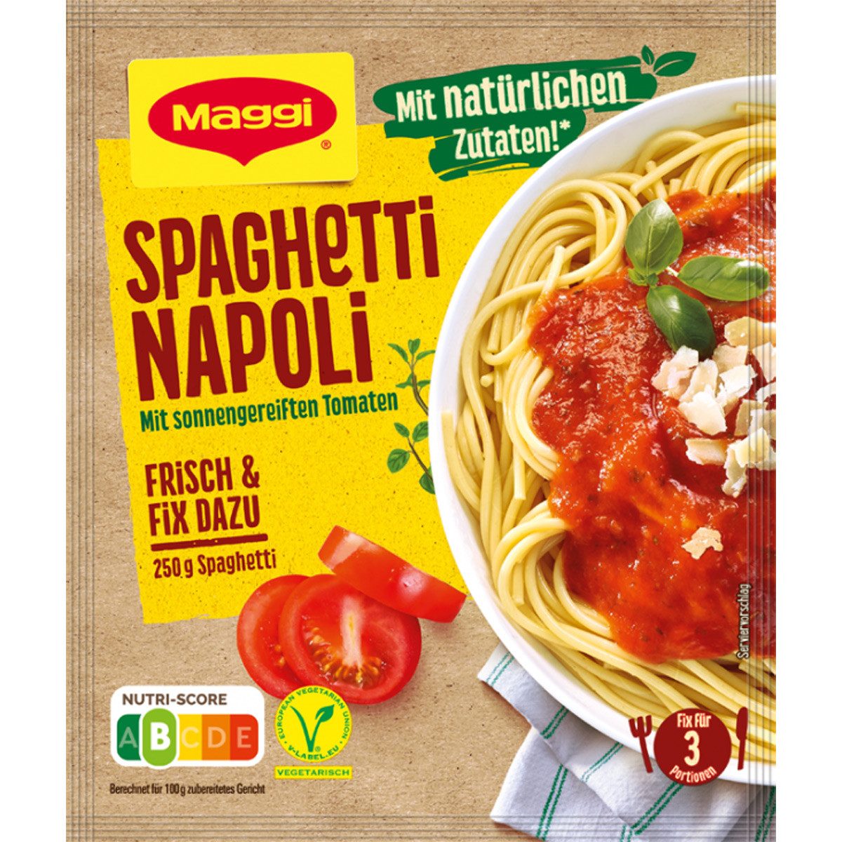 MAGGI Saucen, Maggi Fix für Spaghetti Napoli mit sonnengereiften Tomaten 42g