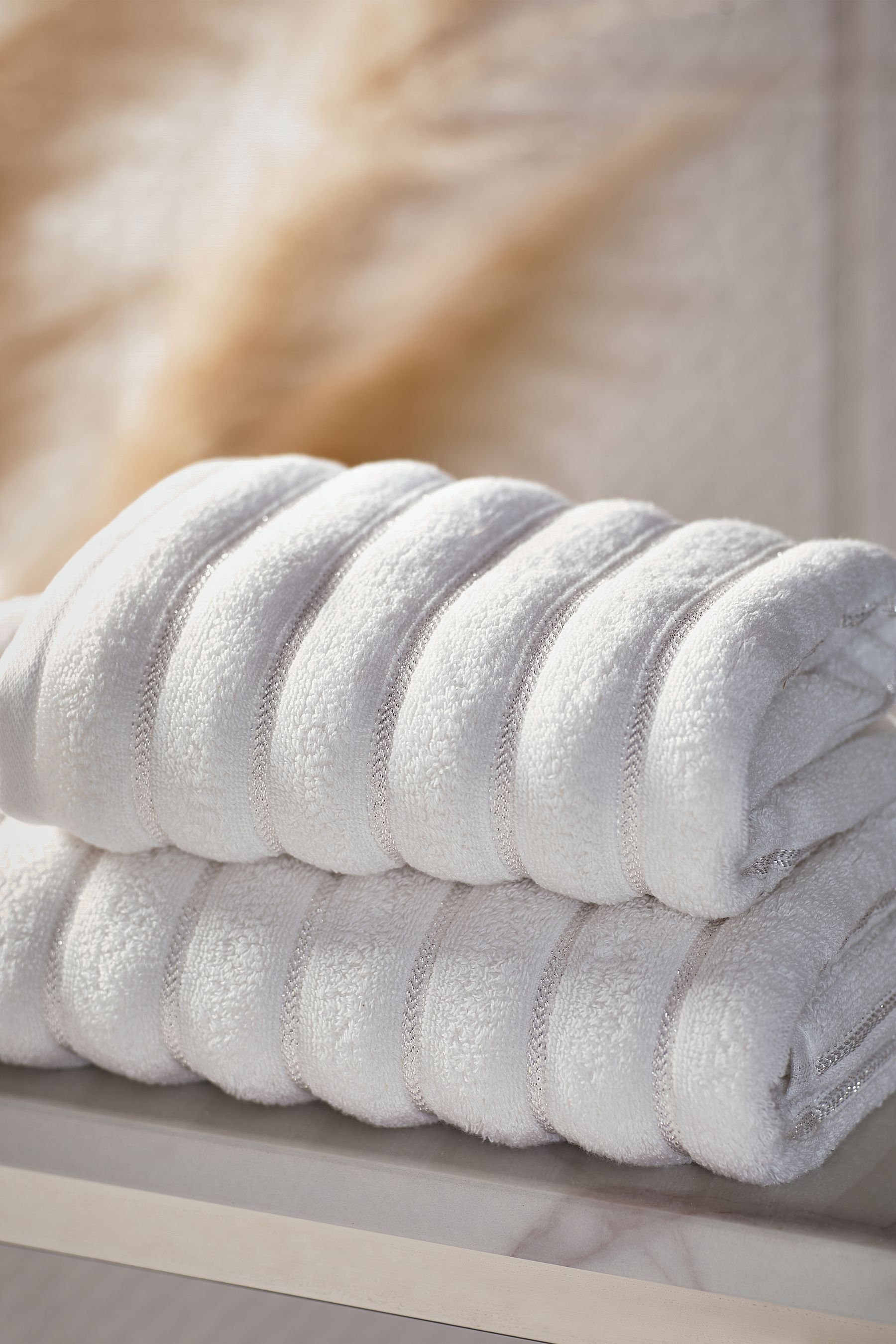 Next Handtuch Geripptes Handtuch mit Glitzer, (1-St) günstig online kaufen