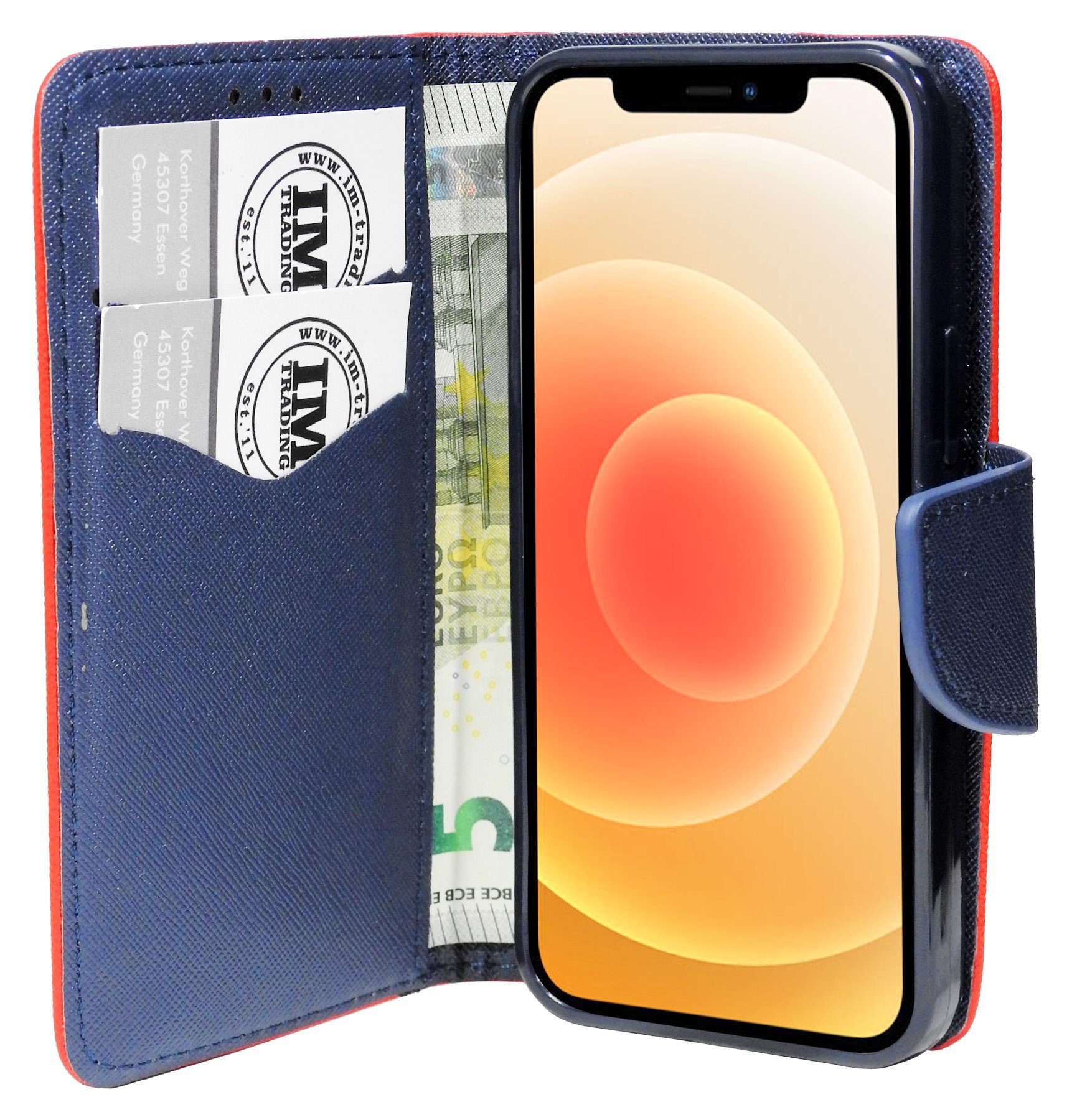 cofi1453 Handyhülle cofi1453® Buch Tasche "Fancy" für iPhone 12 Handy Hülle Etui Brieftasc