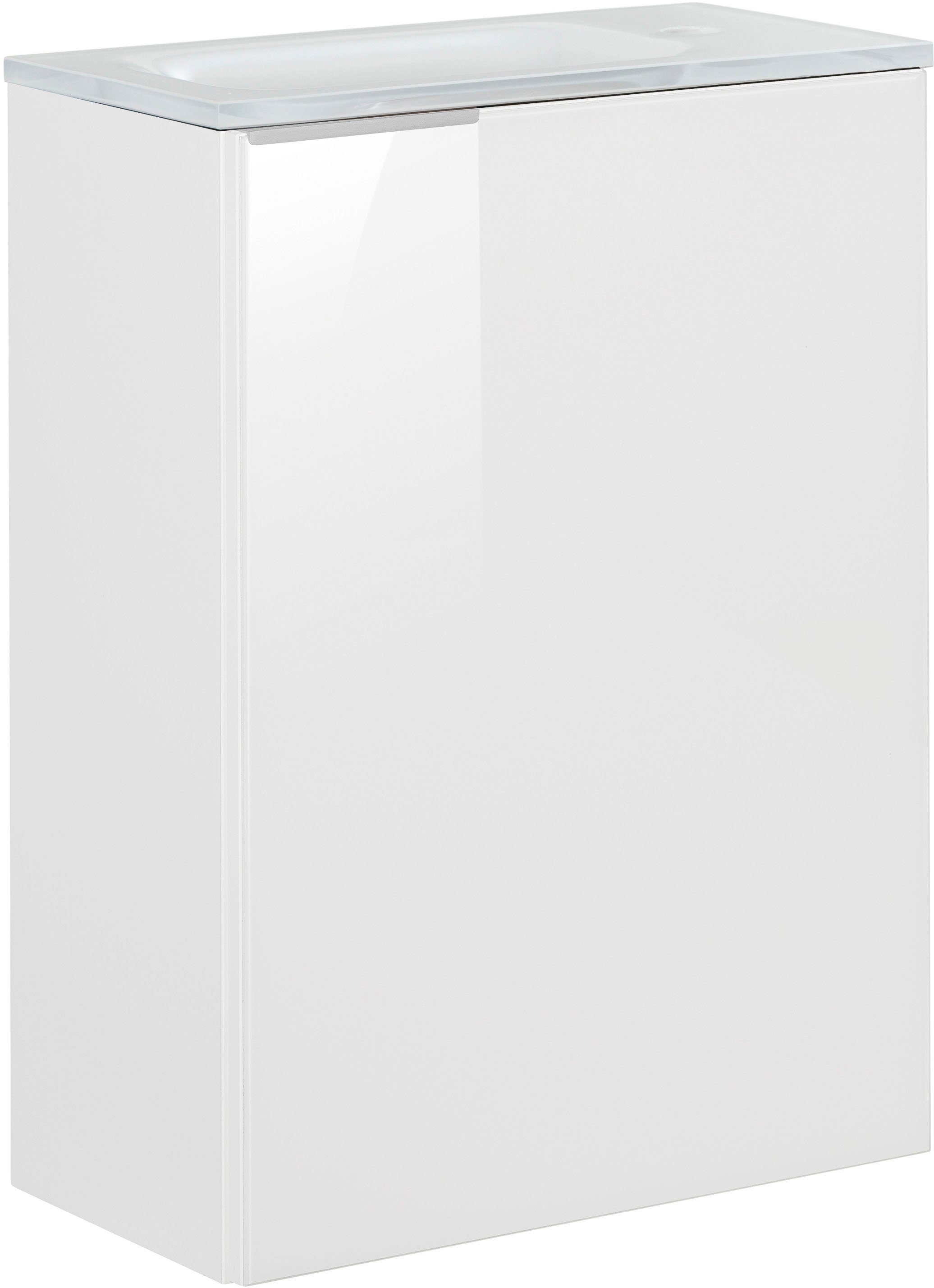 FACKELMANN Waschtisch SBC (Set), bestehend aus Becken, Beleuchtung und Unterbau, Breite ca. 45 cm