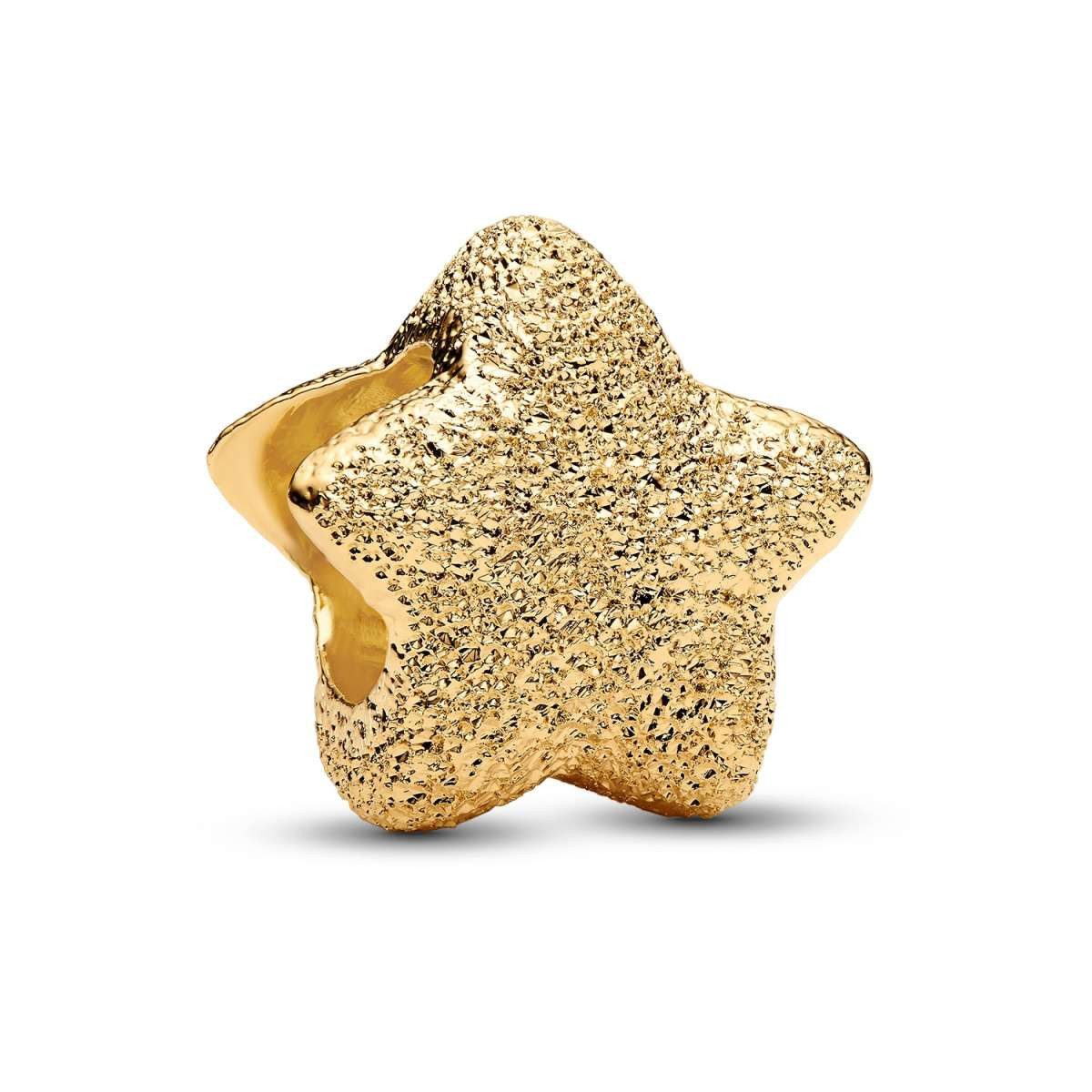 Pandora Sternanhänger 764050C00, Bead Goldfarben Stern Mini