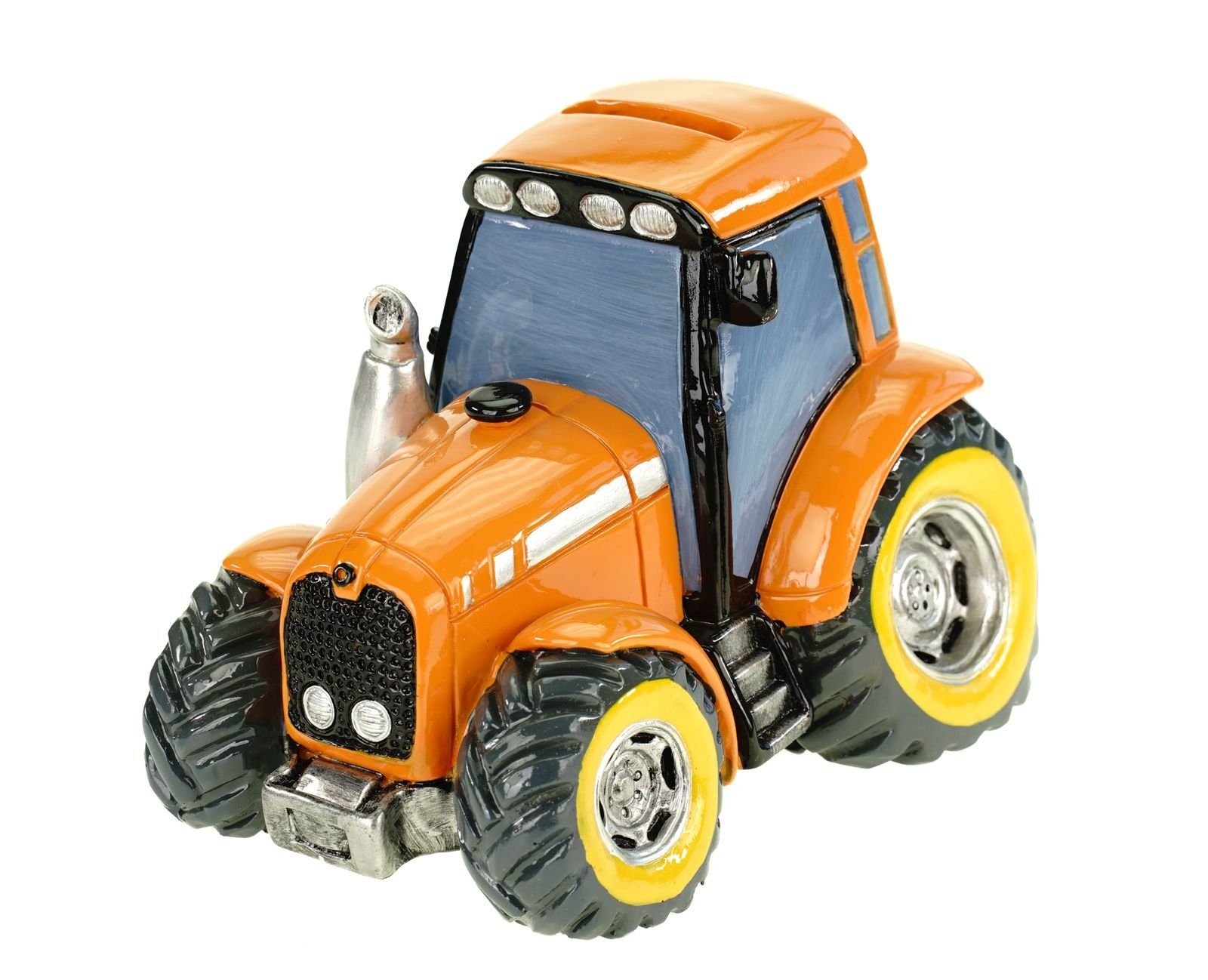 Kremers Schatzkiste Spardose XXL Traktor orange günstig online kaufen
