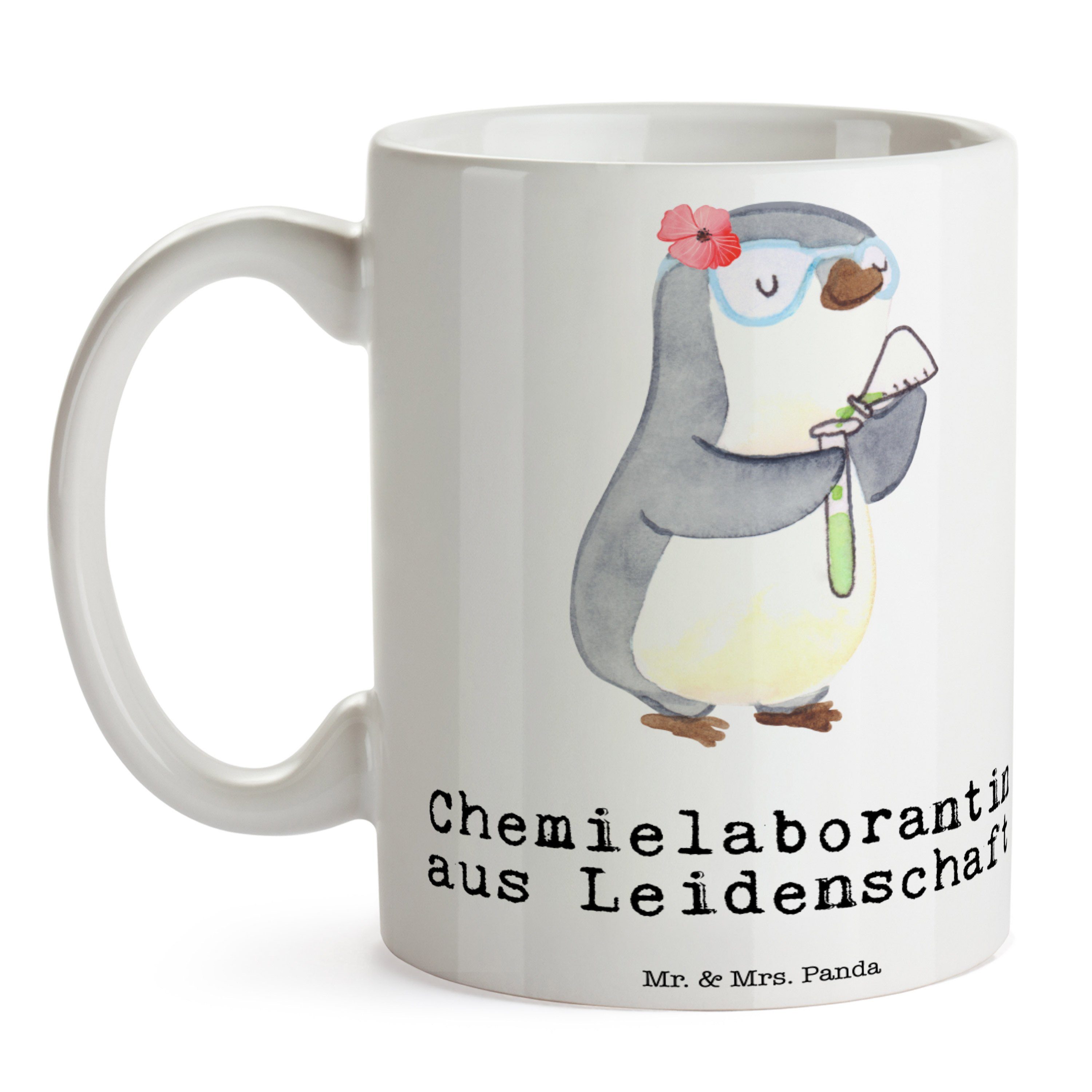 Chemielaborantin aus Panda Weiß Keramik - & Mr. Wissenschaftleri, Mrs. - Tasse Geschenk, Leidenschaft