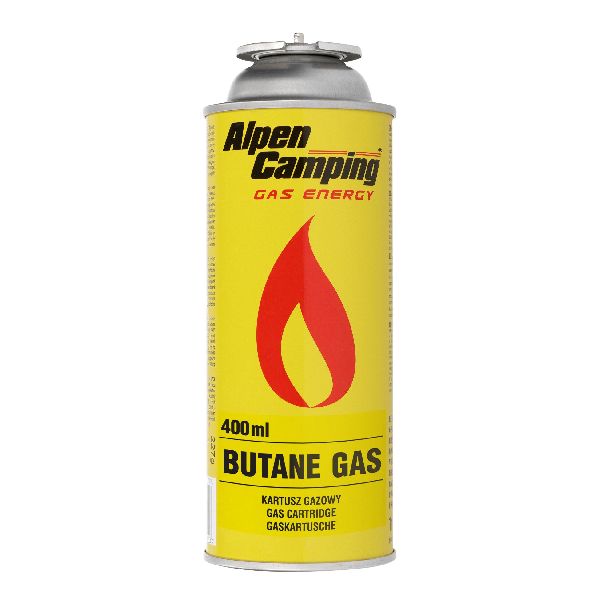 Alpen Camping Gaskartusche 227g Butan MSF-1a 400 ml für, 3 St.