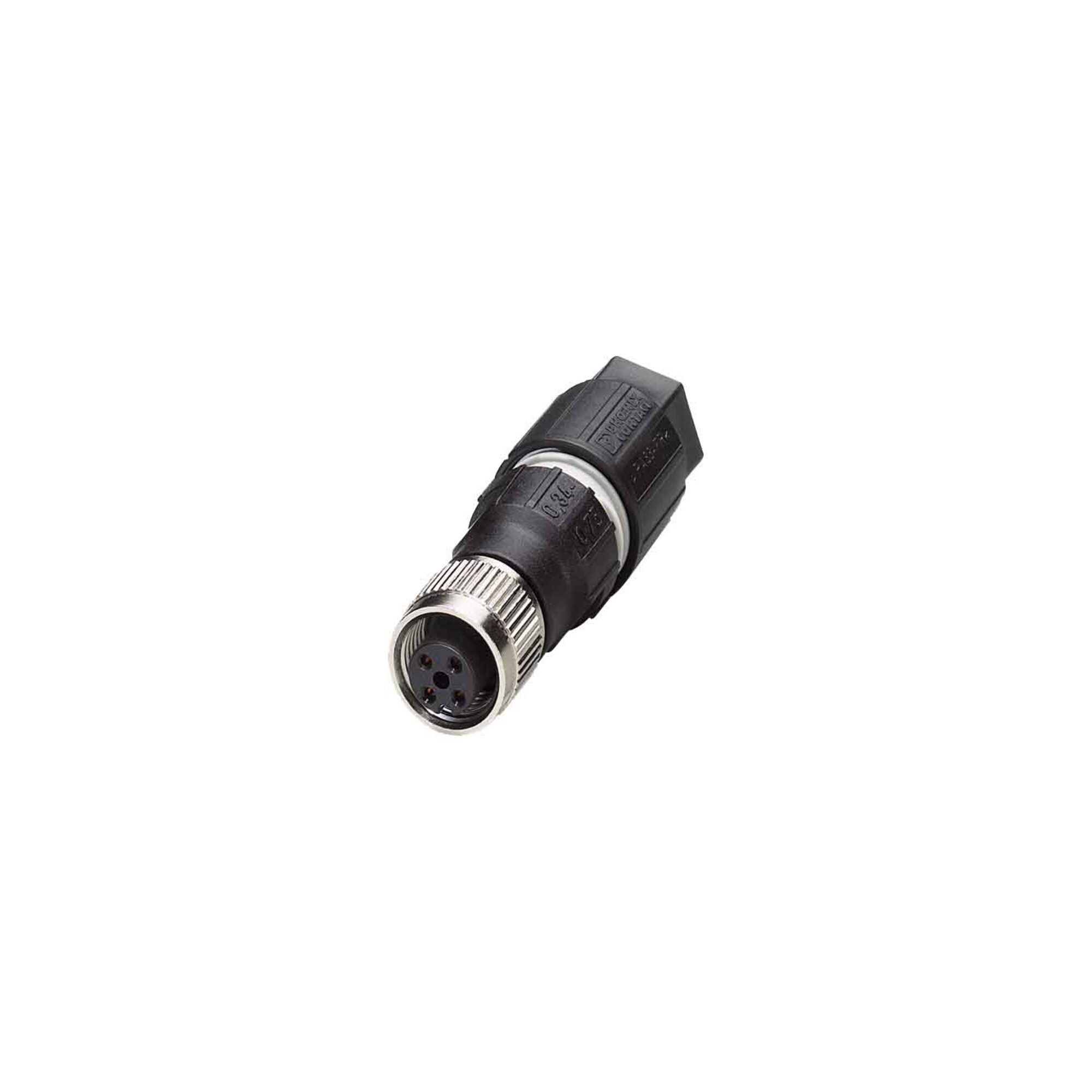 Phoenix Contact Schuko-Stecker Phoenix Contact Sensor-Aktor-Stecker 4p.,M12-Buchse ger. SACCM12FS-4QO