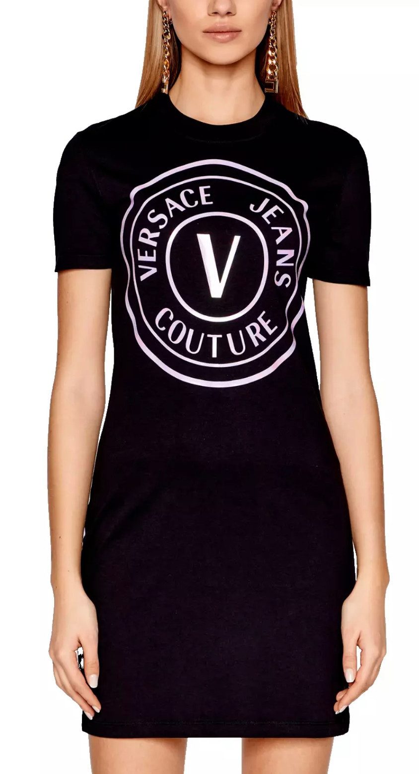 Versace Jeans Couture Shirtkleid Logo Kleid Longshirt Iridescent Brand Logo