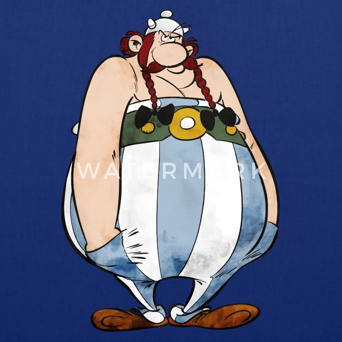 Spreadshirt Henkeltasche Asterix & Obelix Bockig Stoffbeutel (1-tlg)