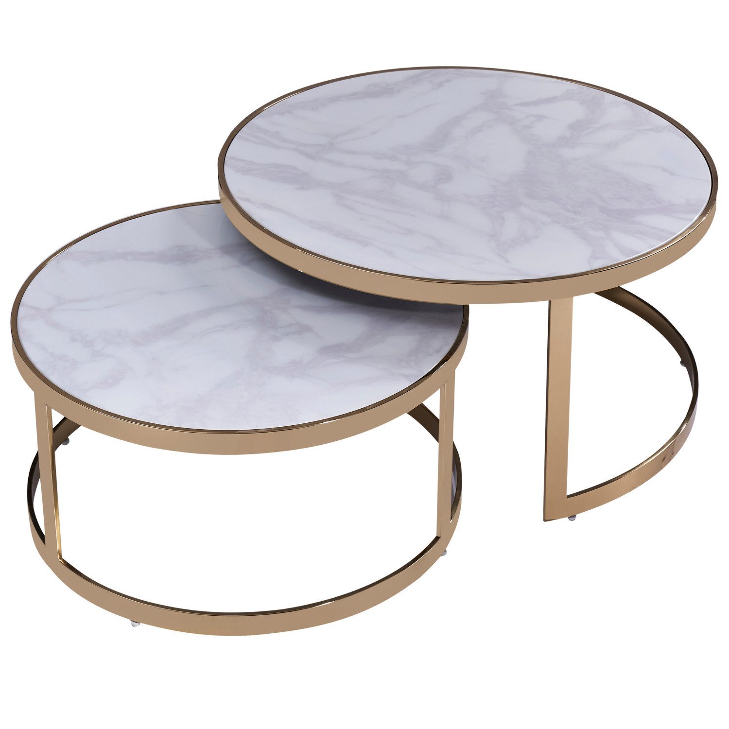 alesvelt Beistelltisch Set Couchtisch Set echtes günstig online kaufen
