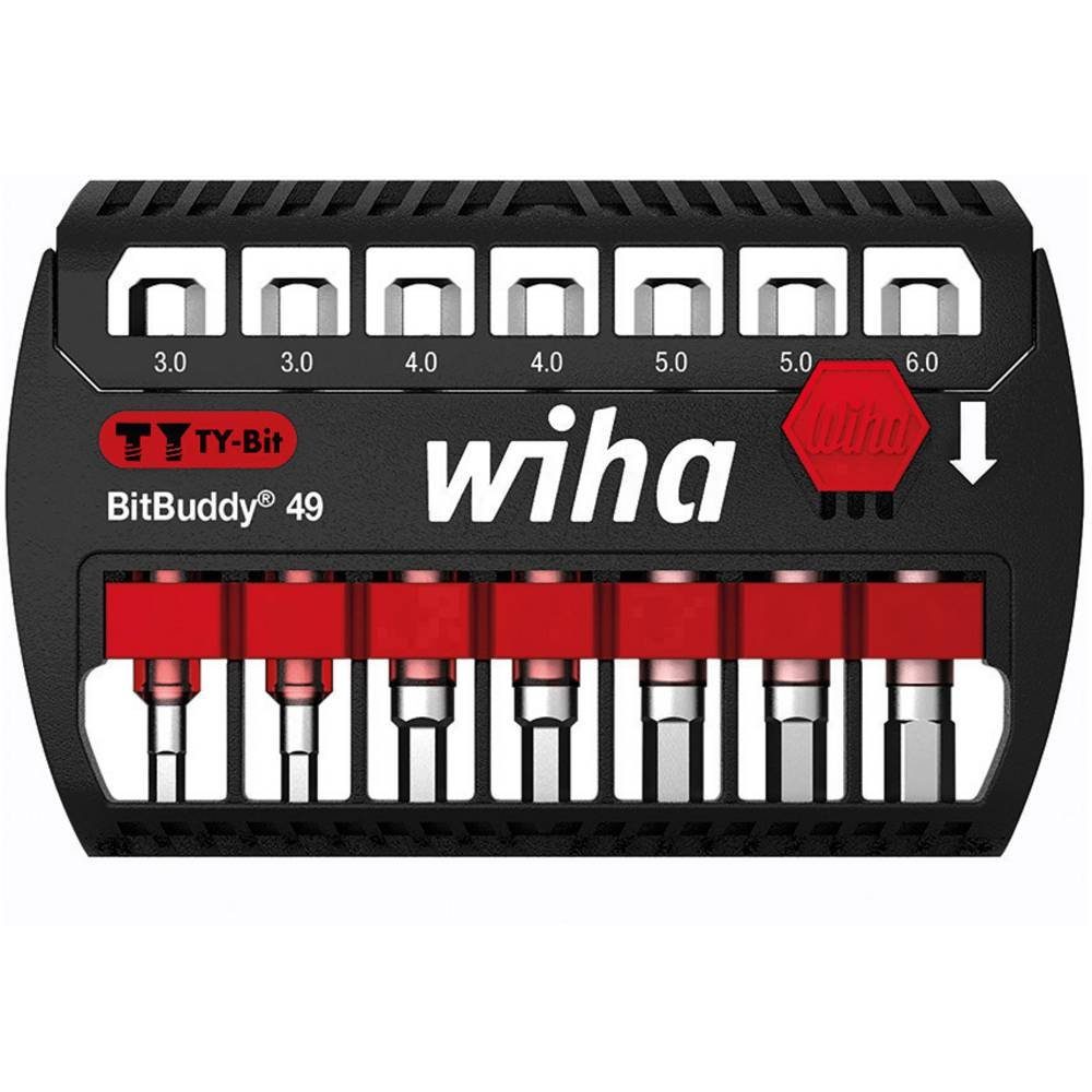 Sechskant 7-tlg. Bit TY-Bit mm 49 Bit-Set Set Wiha BitBuddy®